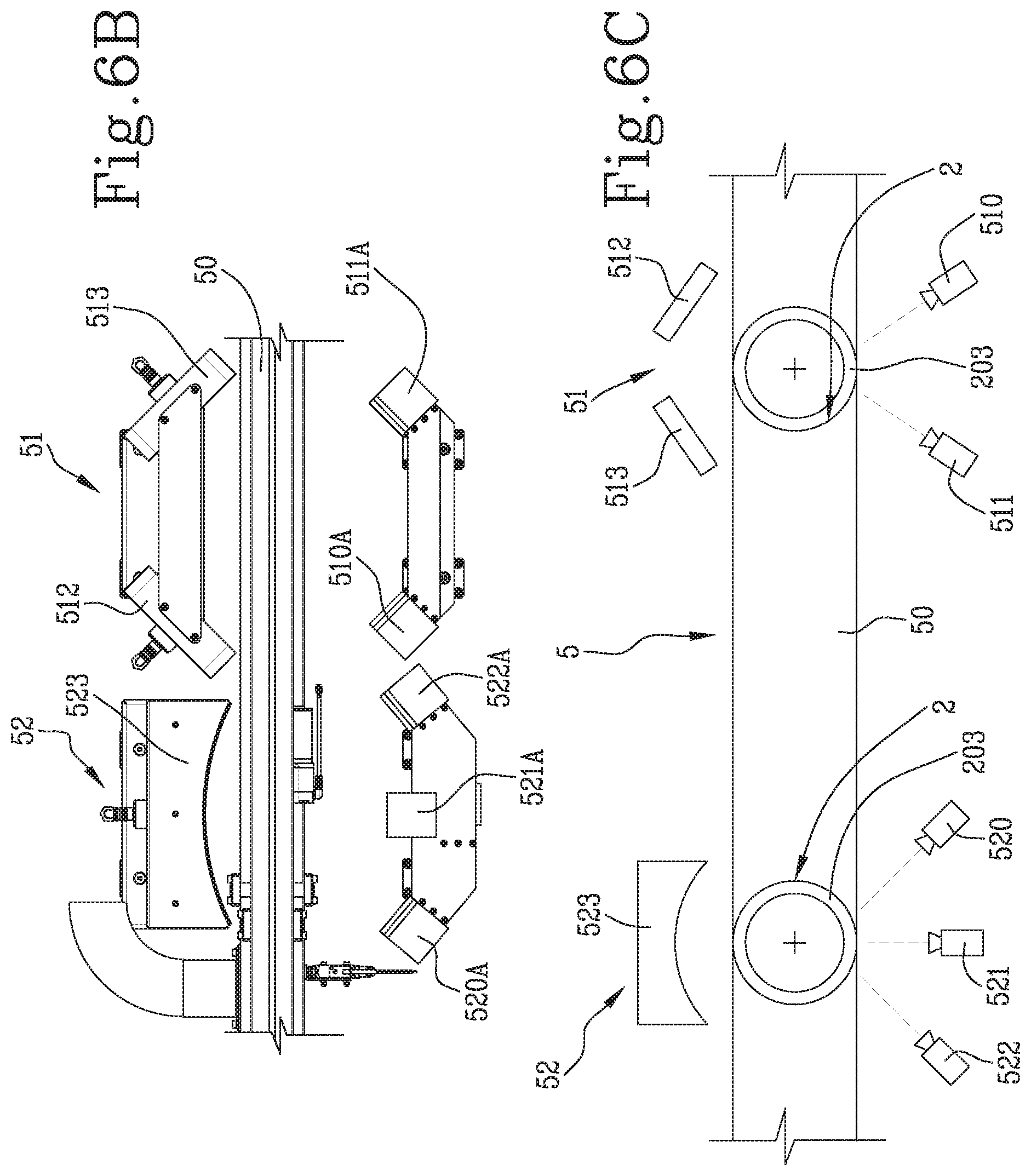 Patent US12158433 Figure 7 – Device for optical inspection of preforms