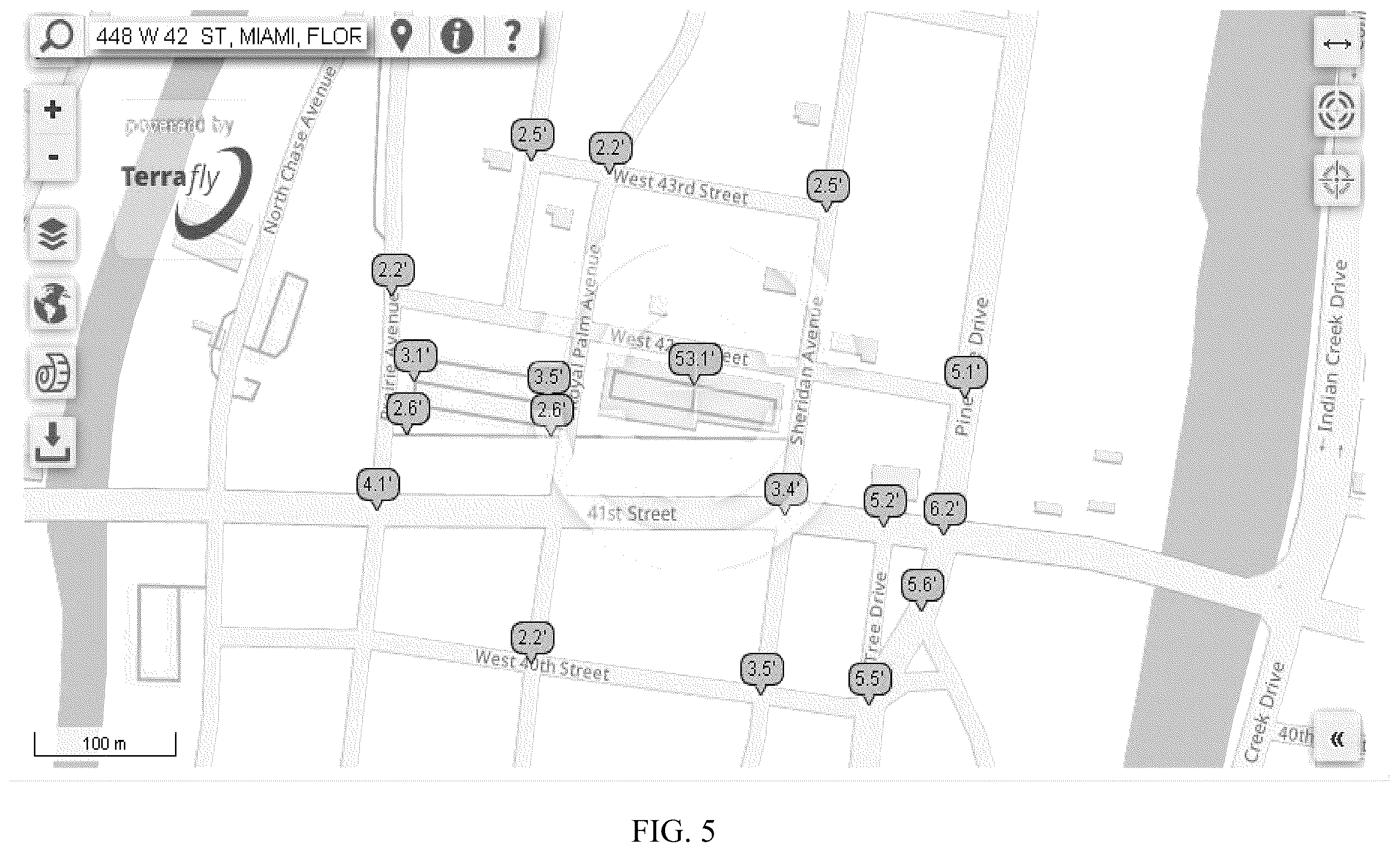 Patent US12158525 Figure 5 – Systems and methods for terrain mapping using Lidar