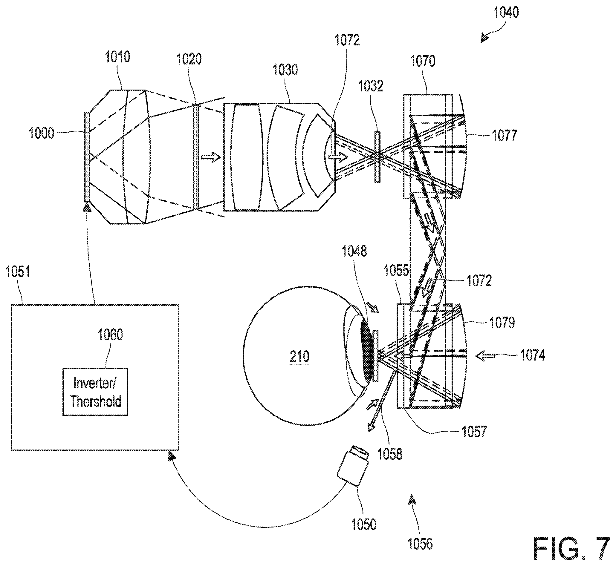 Patent US12158577 Figure 8 – Display system with low-latency pupil tracker