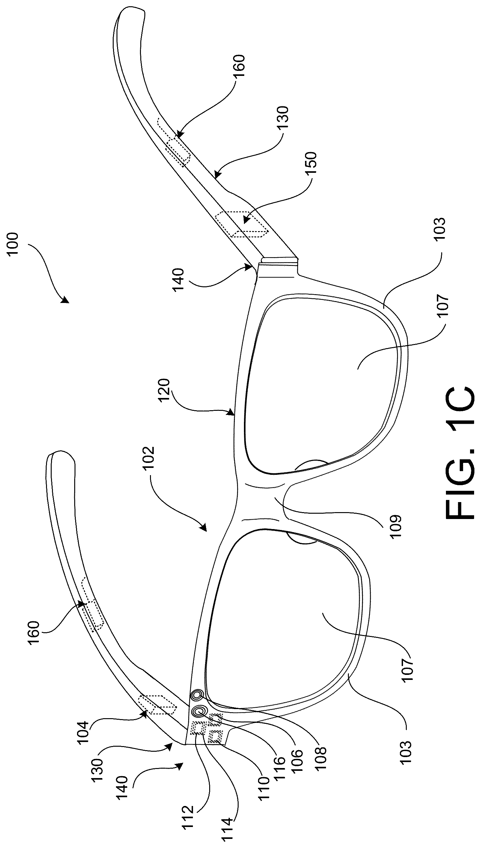 Patent US12158591 Figure 3 – Multi-pivot hinge for head mounted wearable device