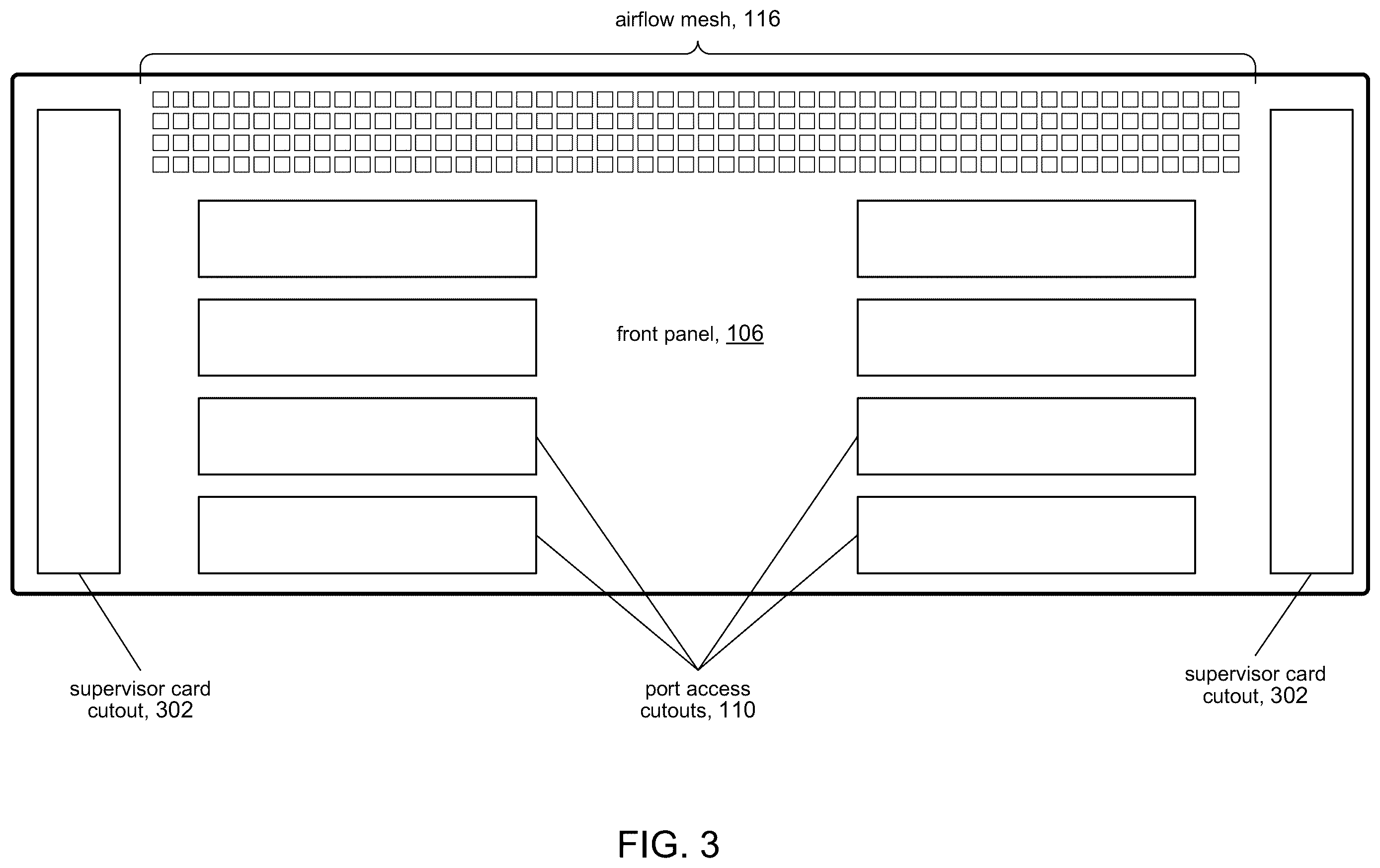 Patent US12158627 Figure 3 – High speed network device with orthogonal pluggable optics modules
