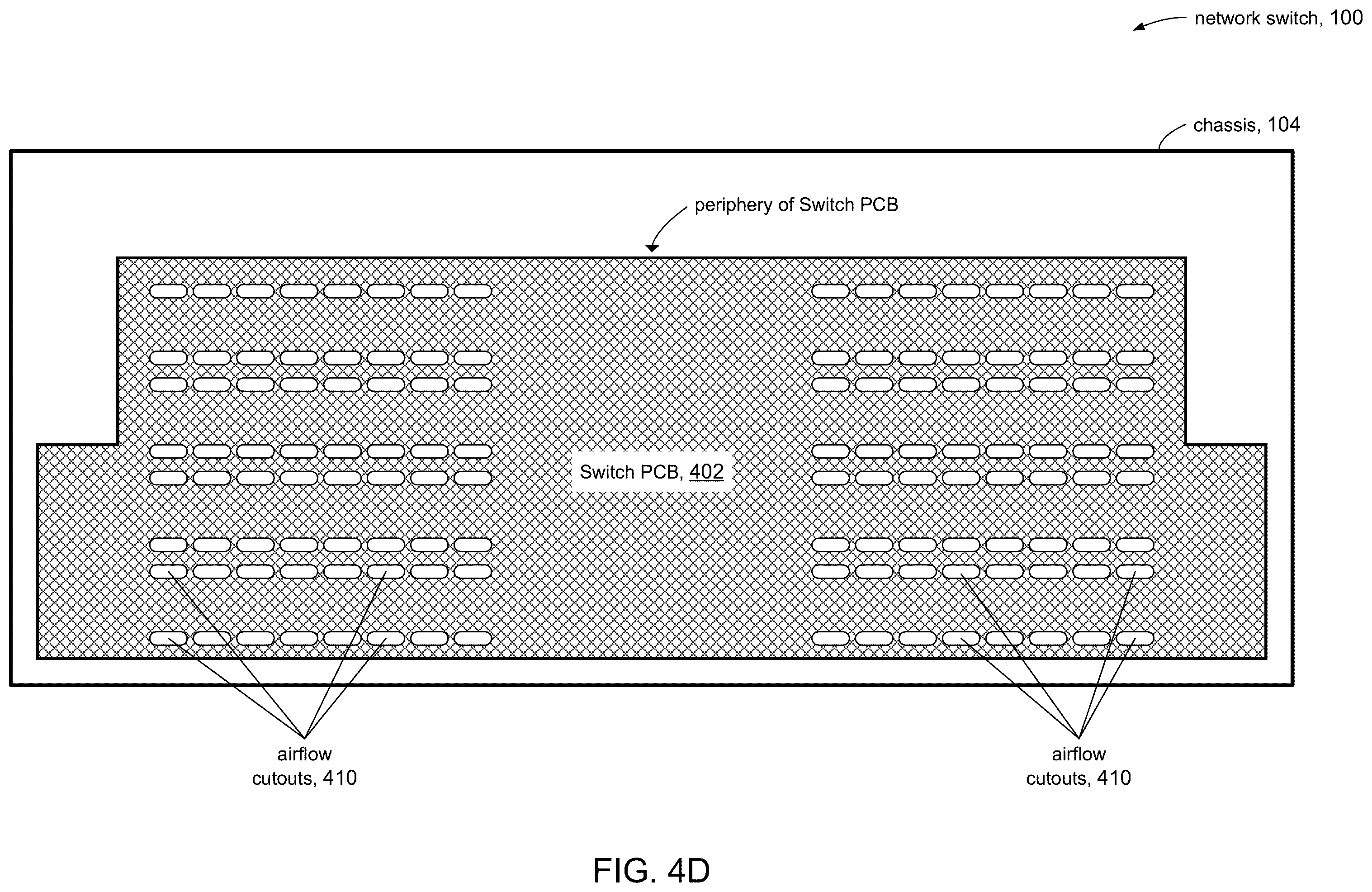Patent US12158627 Figure 7 – High speed network device with orthogonal pluggable optics modules