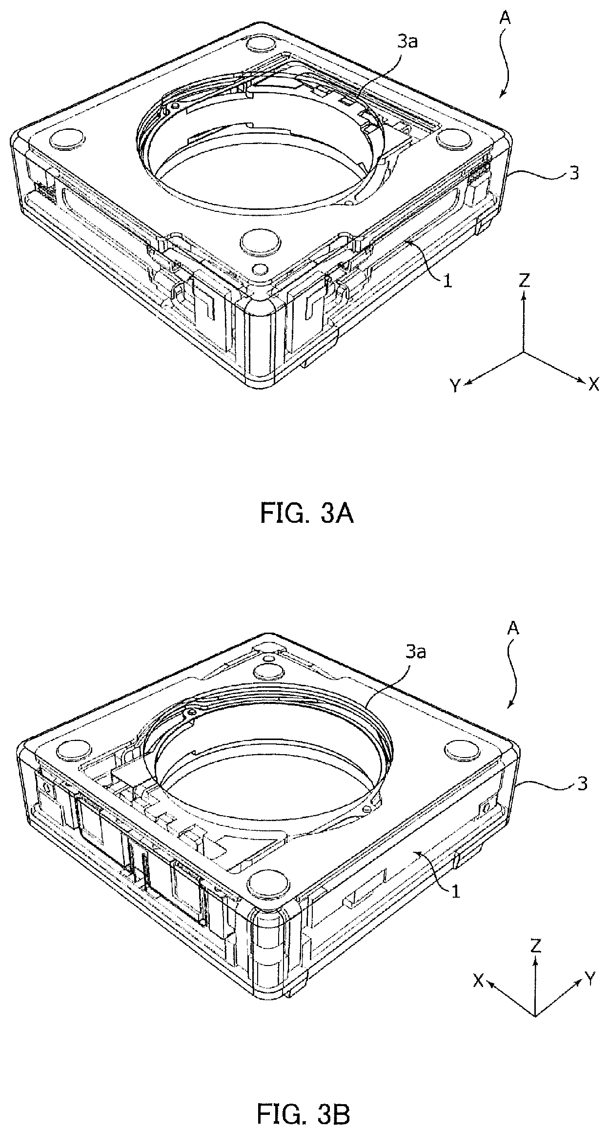 Patent US12158633 Figure 3 – Lens driving device, camera module, and camera-mounted device