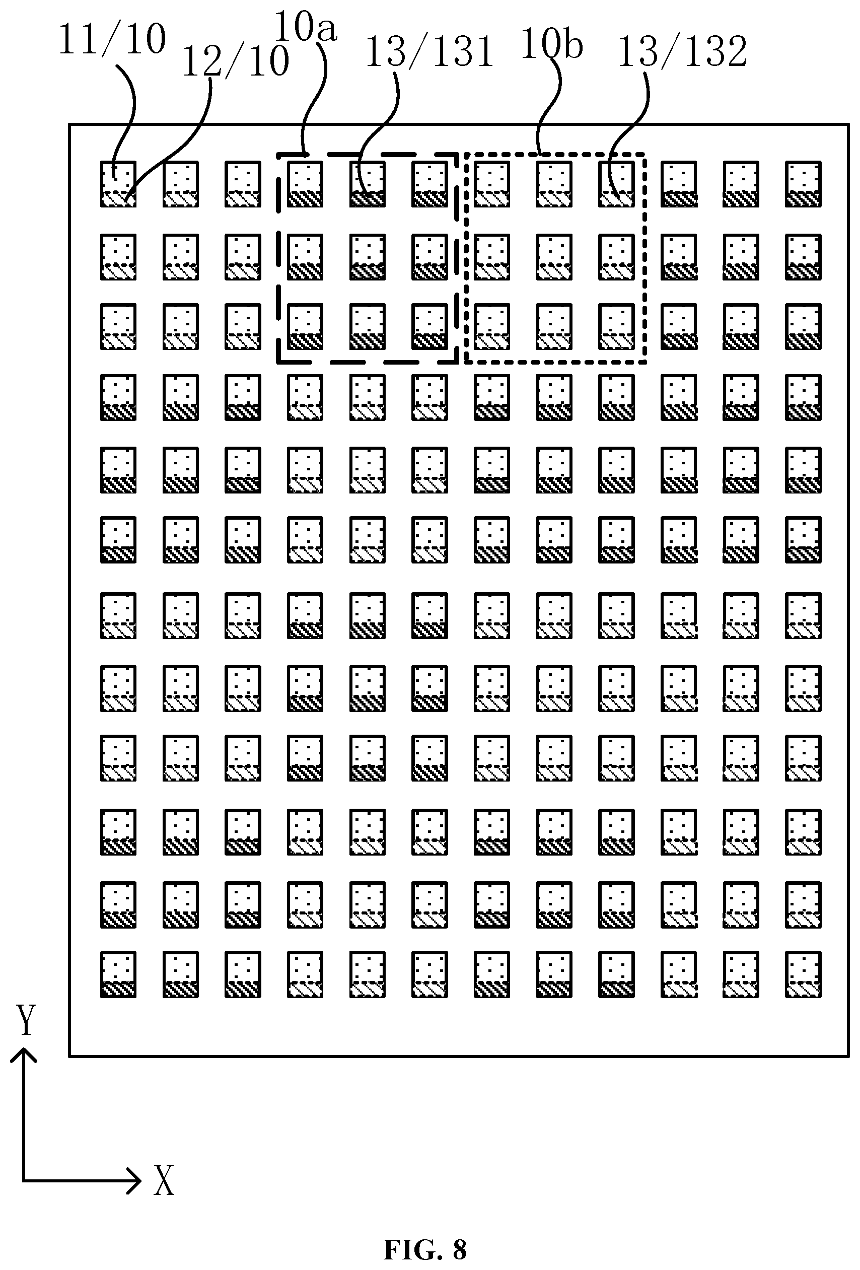 Patent US12158642 Figure 8 – Display panel and display apparatus