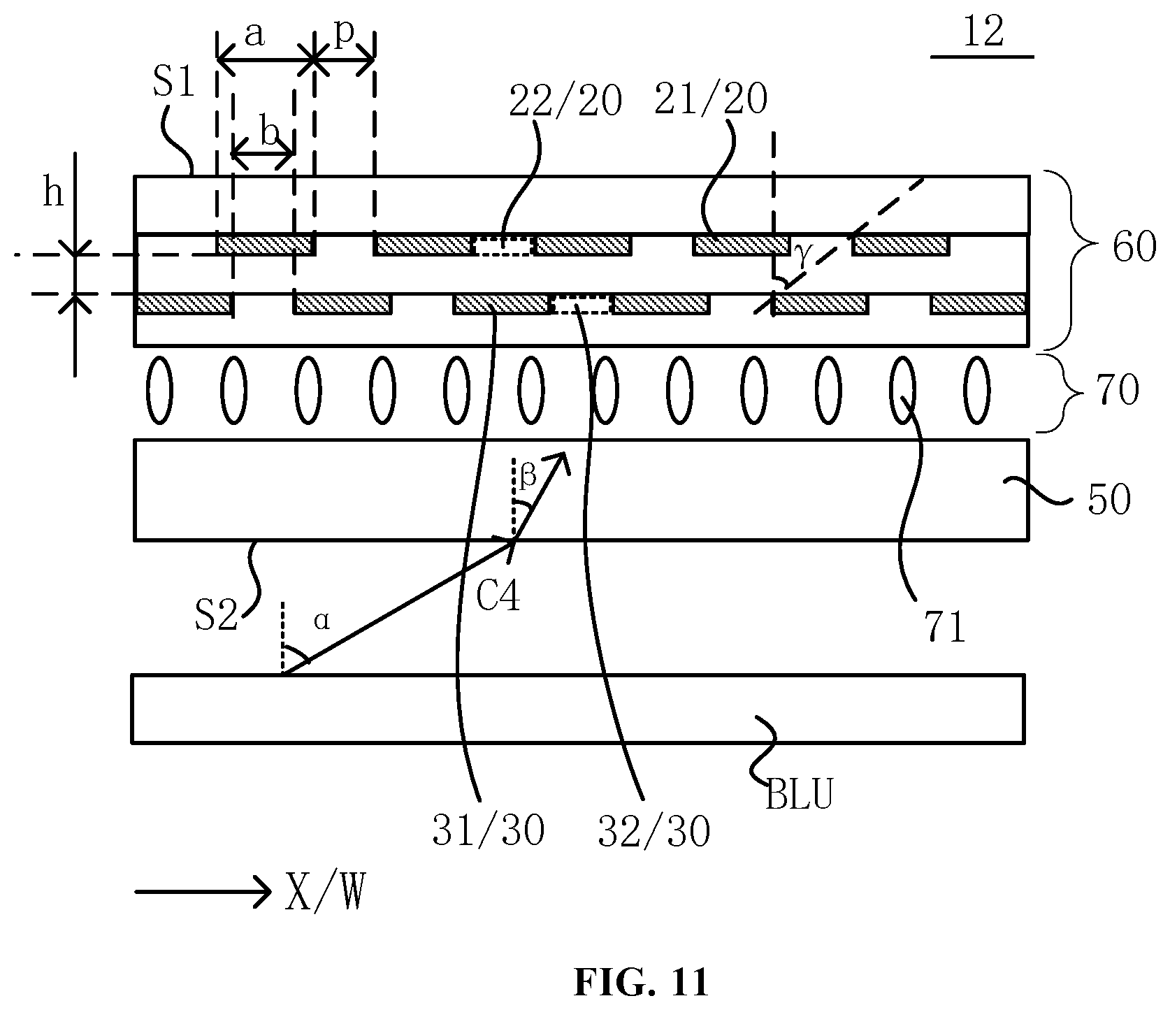 Patent US12158642 Figure 11 – Display panel and display apparatus