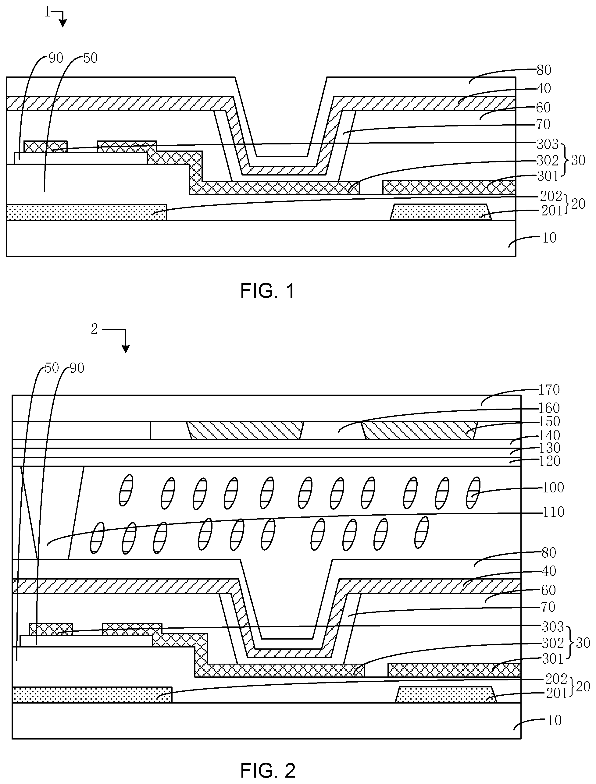 Patent US12158657 Figure 1 – Array substrate and total reflection display panel