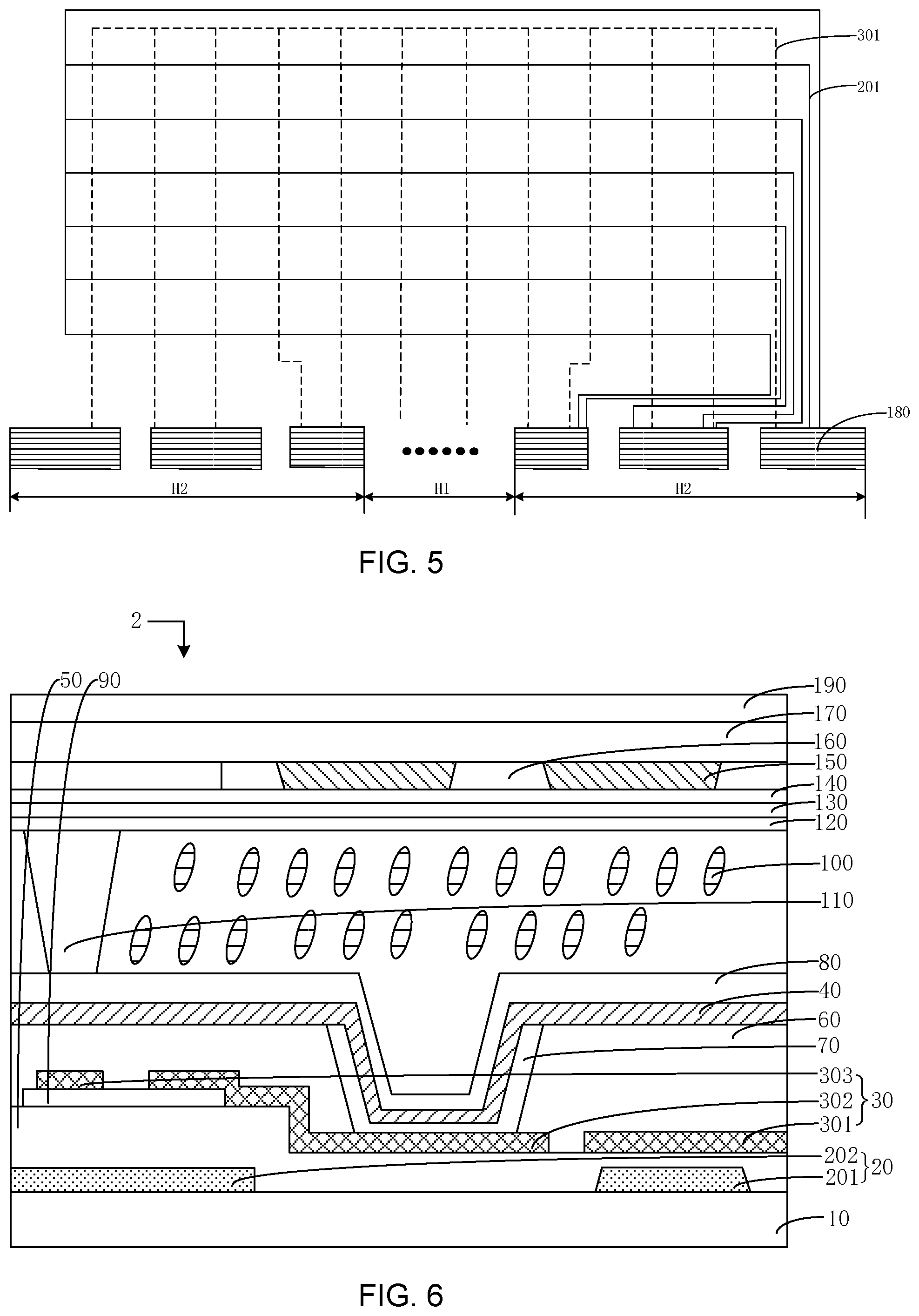 Patent US12158657 Figure 3 – Array substrate and total reflection display panel