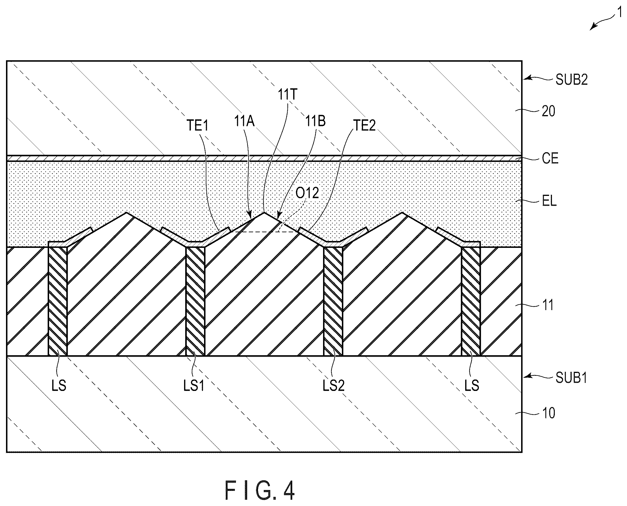 Patent US12158682 Figure 4 – Viewing angle control element and display device