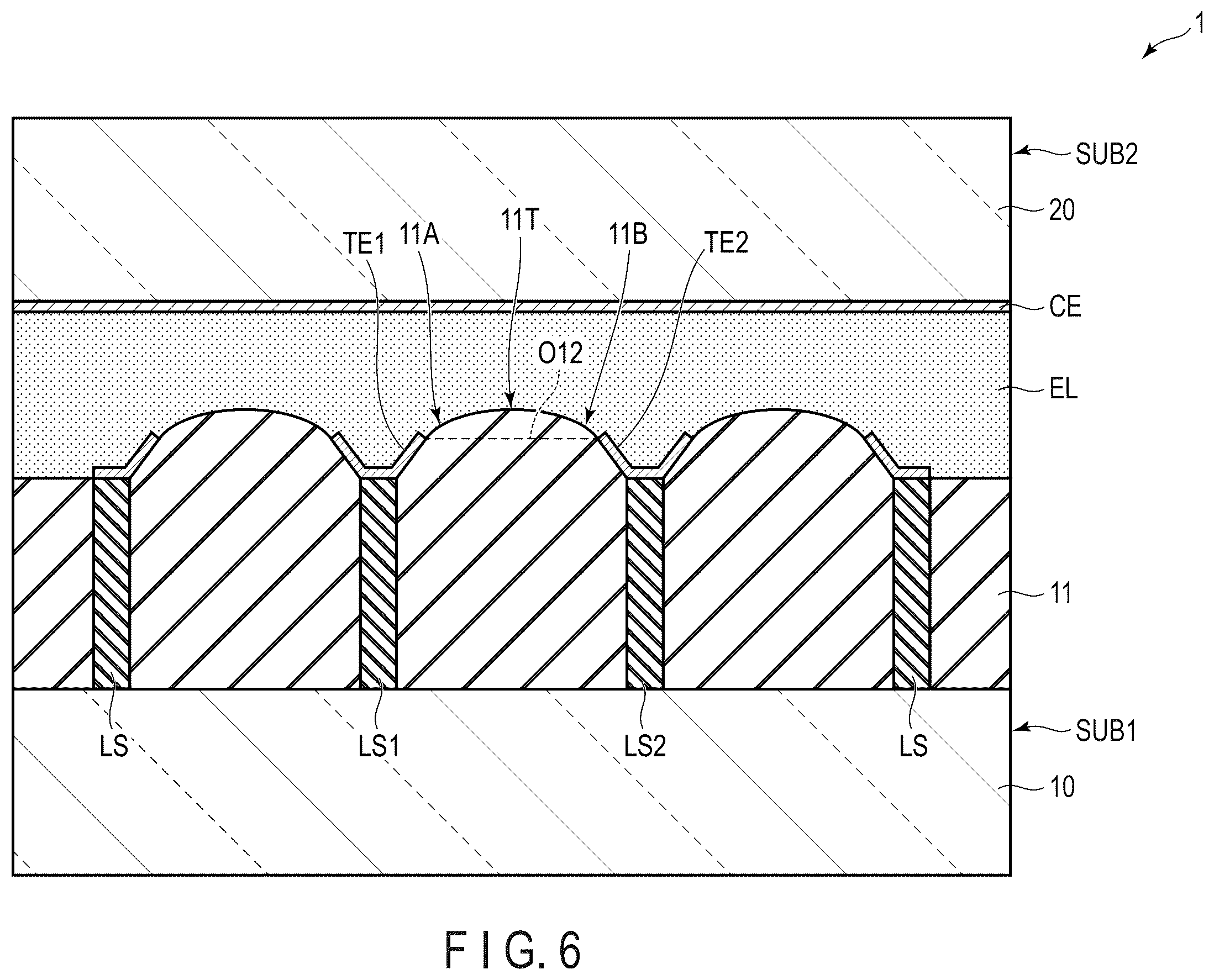 Patent US12158682 Figure 6 – Viewing angle control element and display device