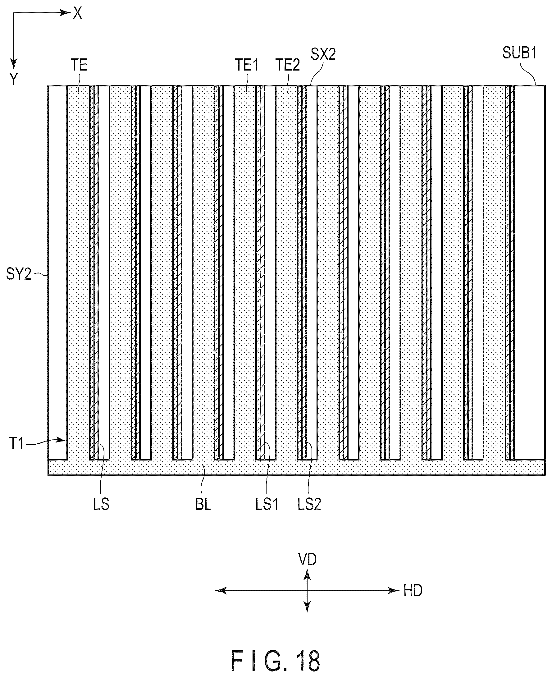 Patent US12158682 Figure 18 – Viewing angle control element and display device