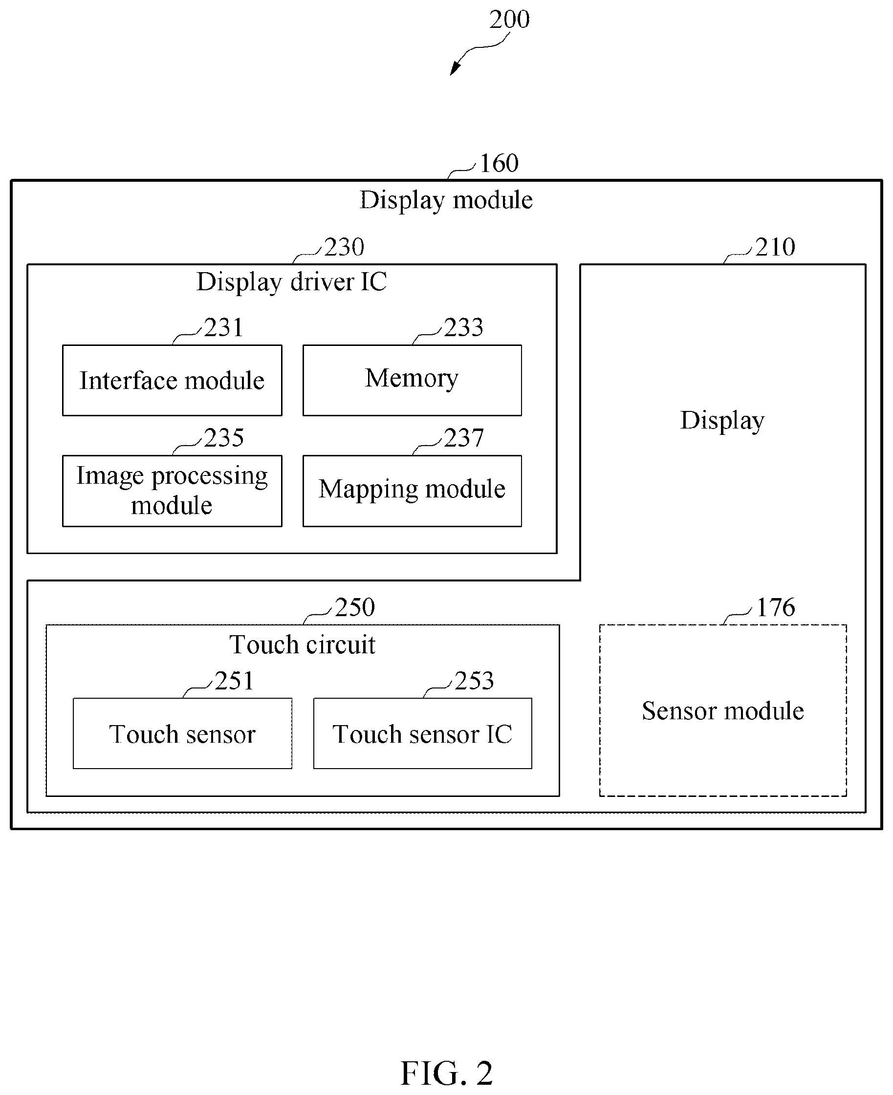 Patent US12158775 Figure 2 – Electronic device including display panel