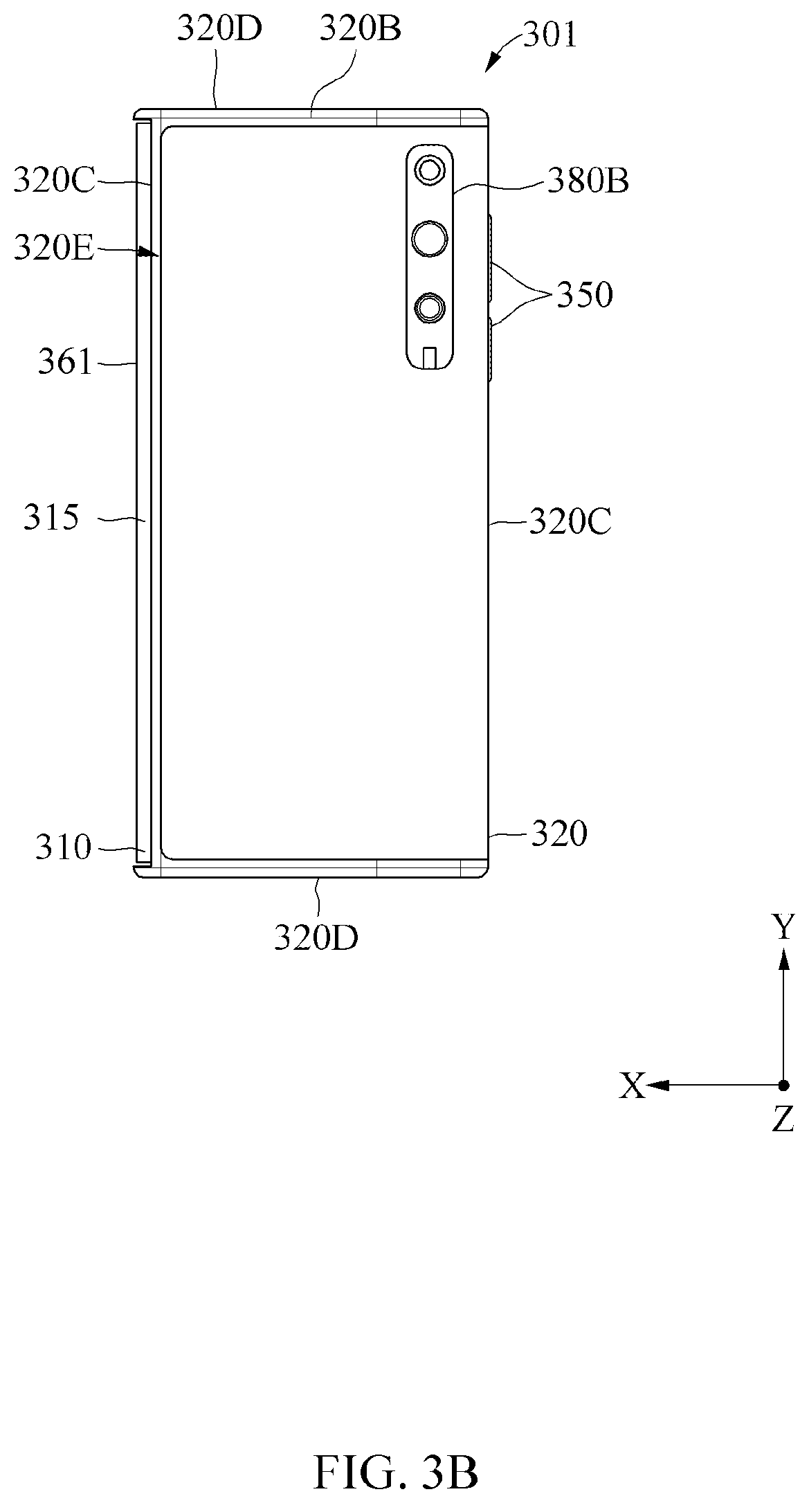 Patent US12158775 Figure 4 – Electronic device including display panel