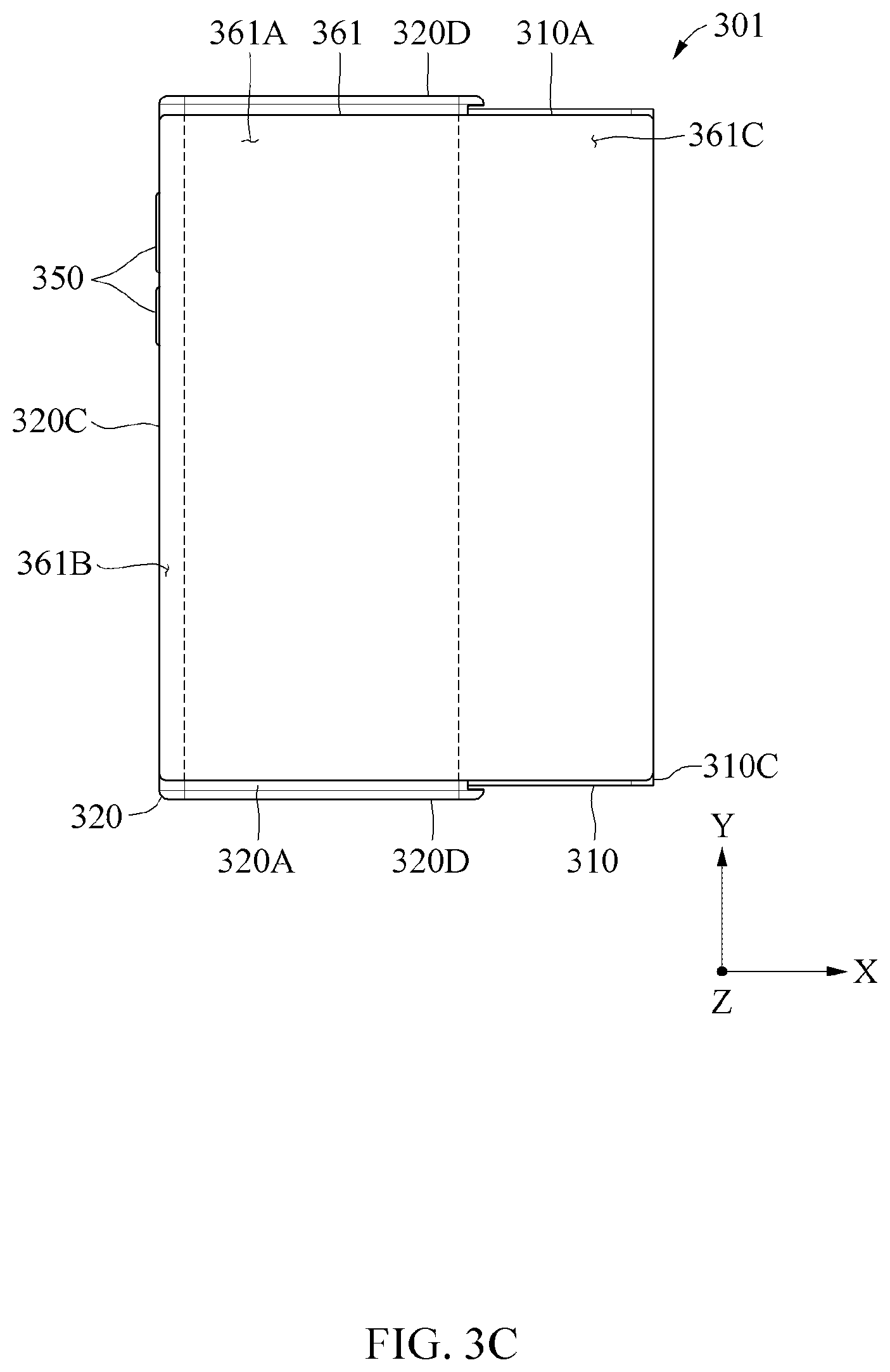 Patent US12158775 Figure 5 – Electronic device including display panel
