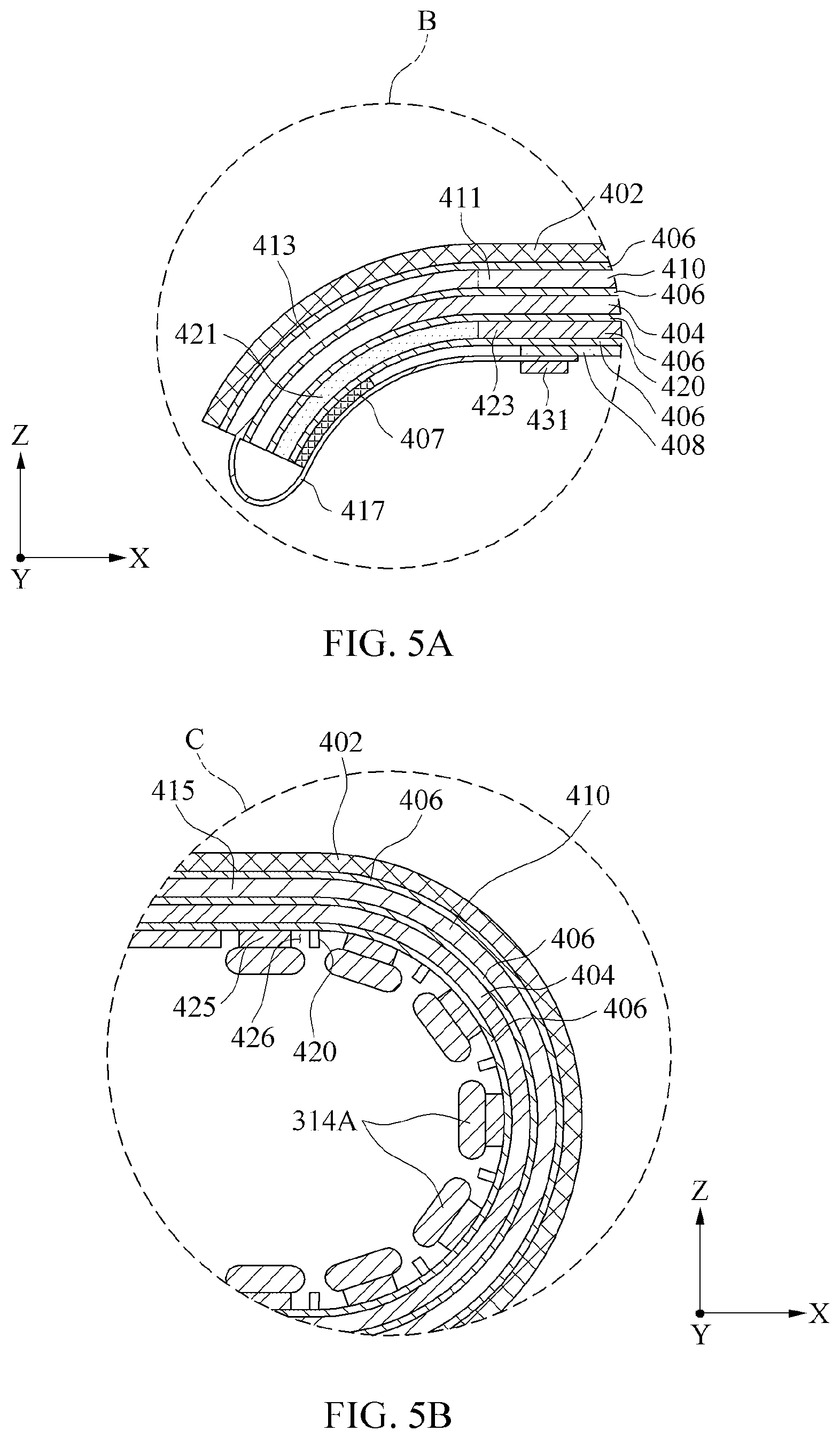 Patent US12158775 Figure 10 – Electronic device including display panel