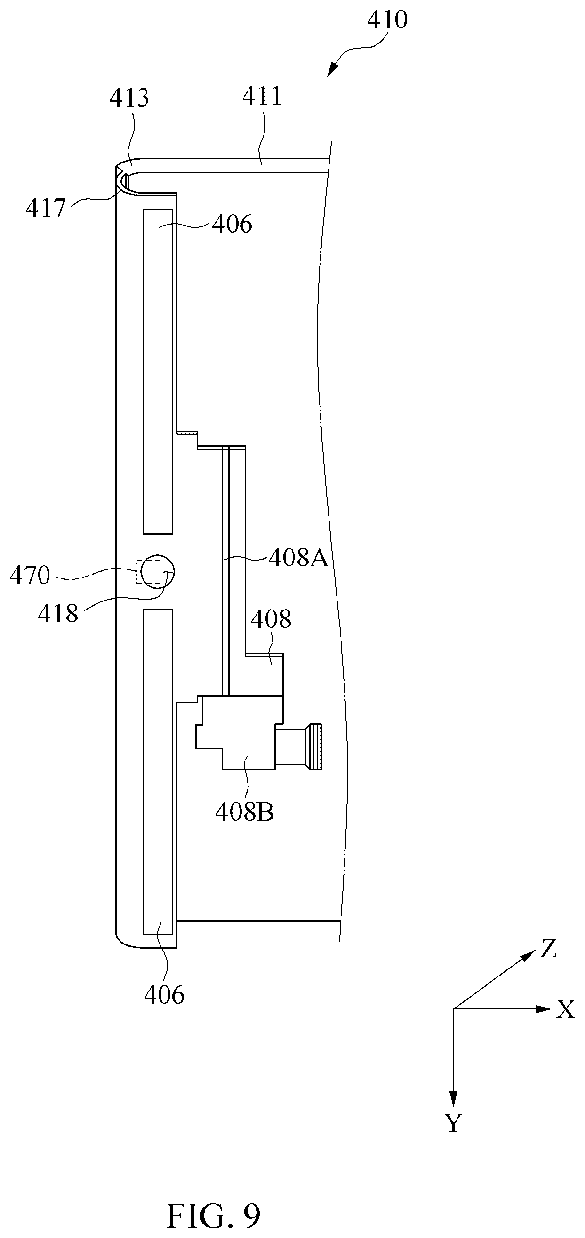 Patent US12158775 Figure 14 – Electronic device including display panel