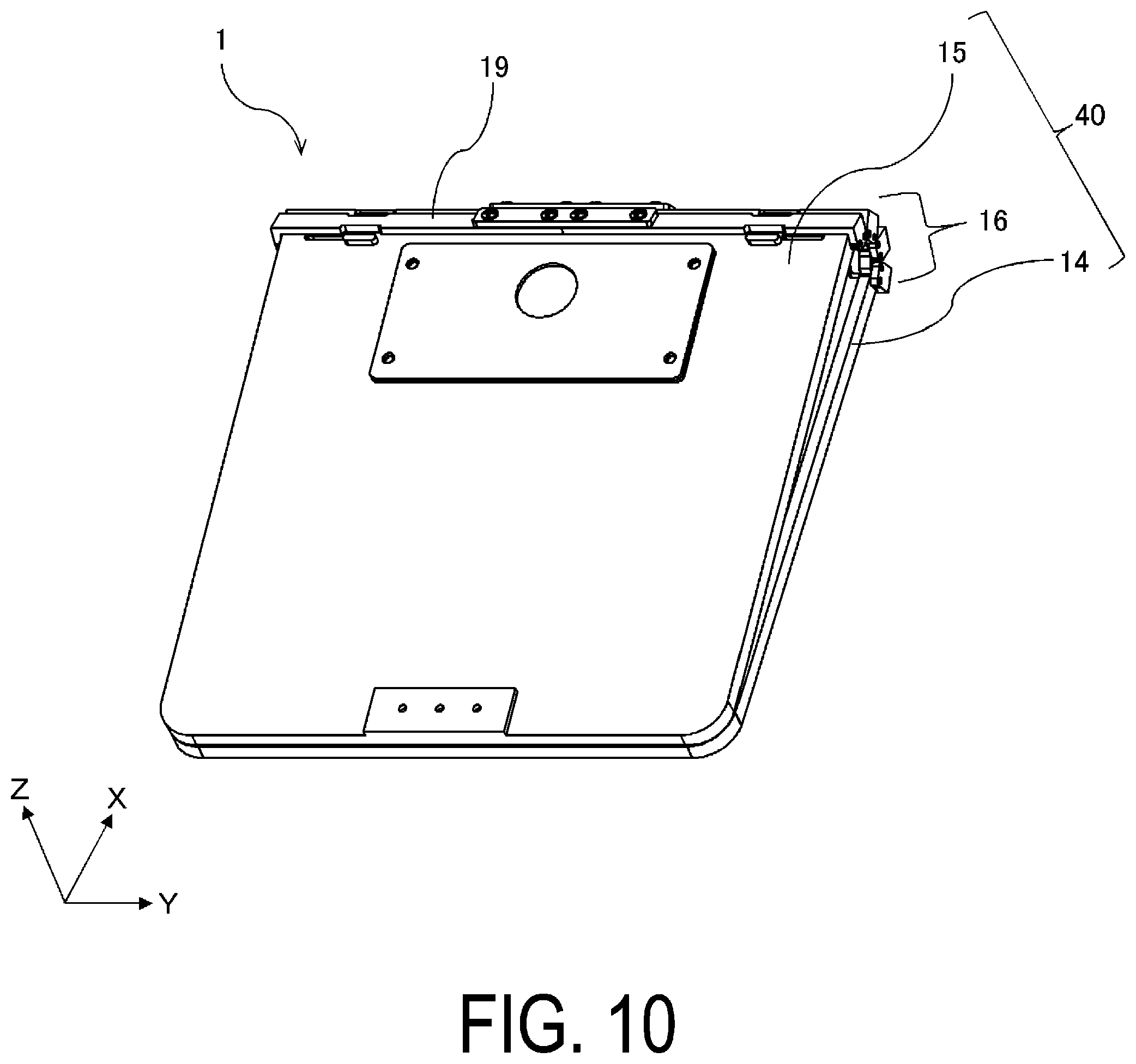 Patent US12158780 Figure 10 – Hinge constituent component and display device