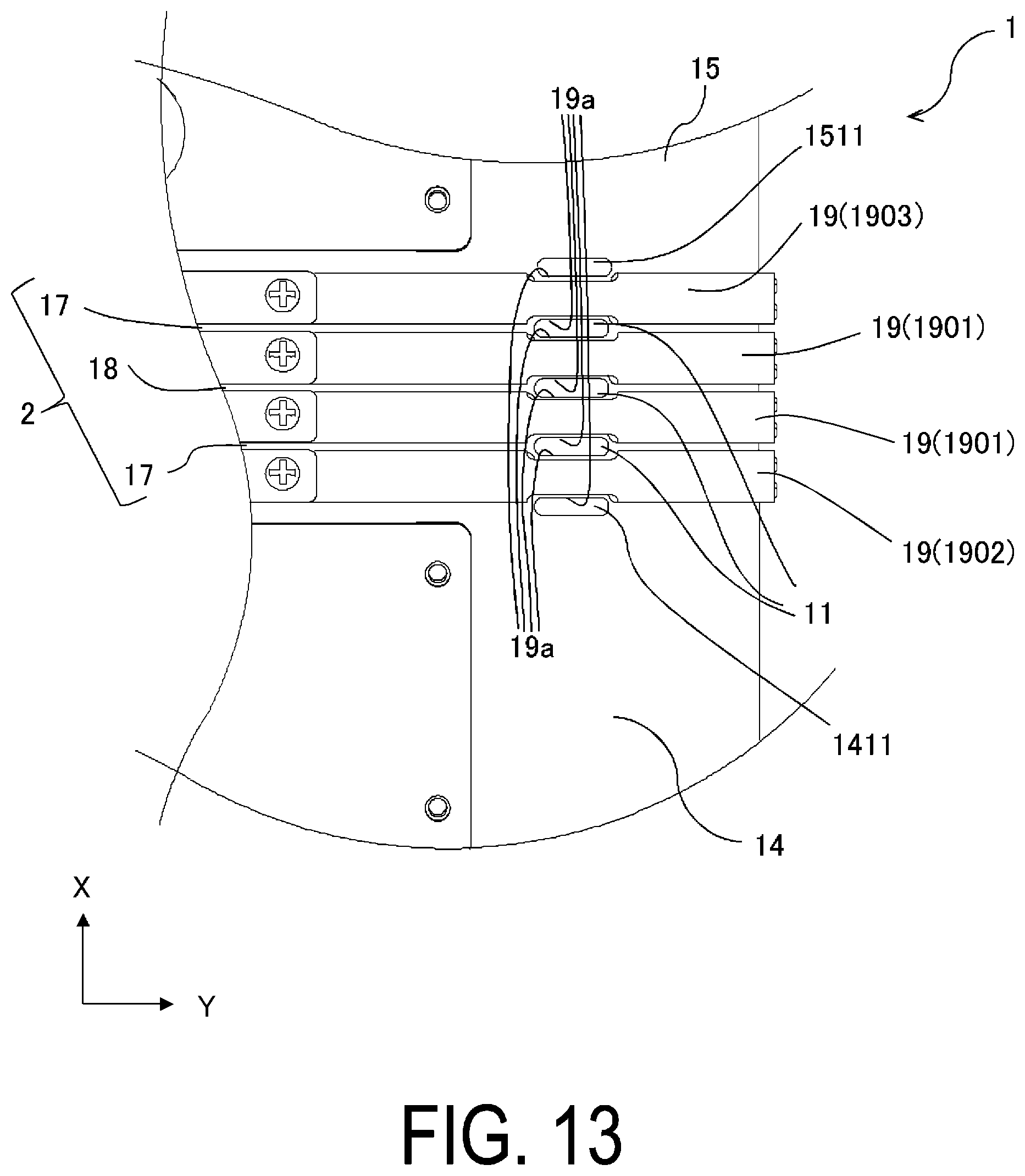 Patent US12158780 Figure 13 – Hinge constituent component and display device