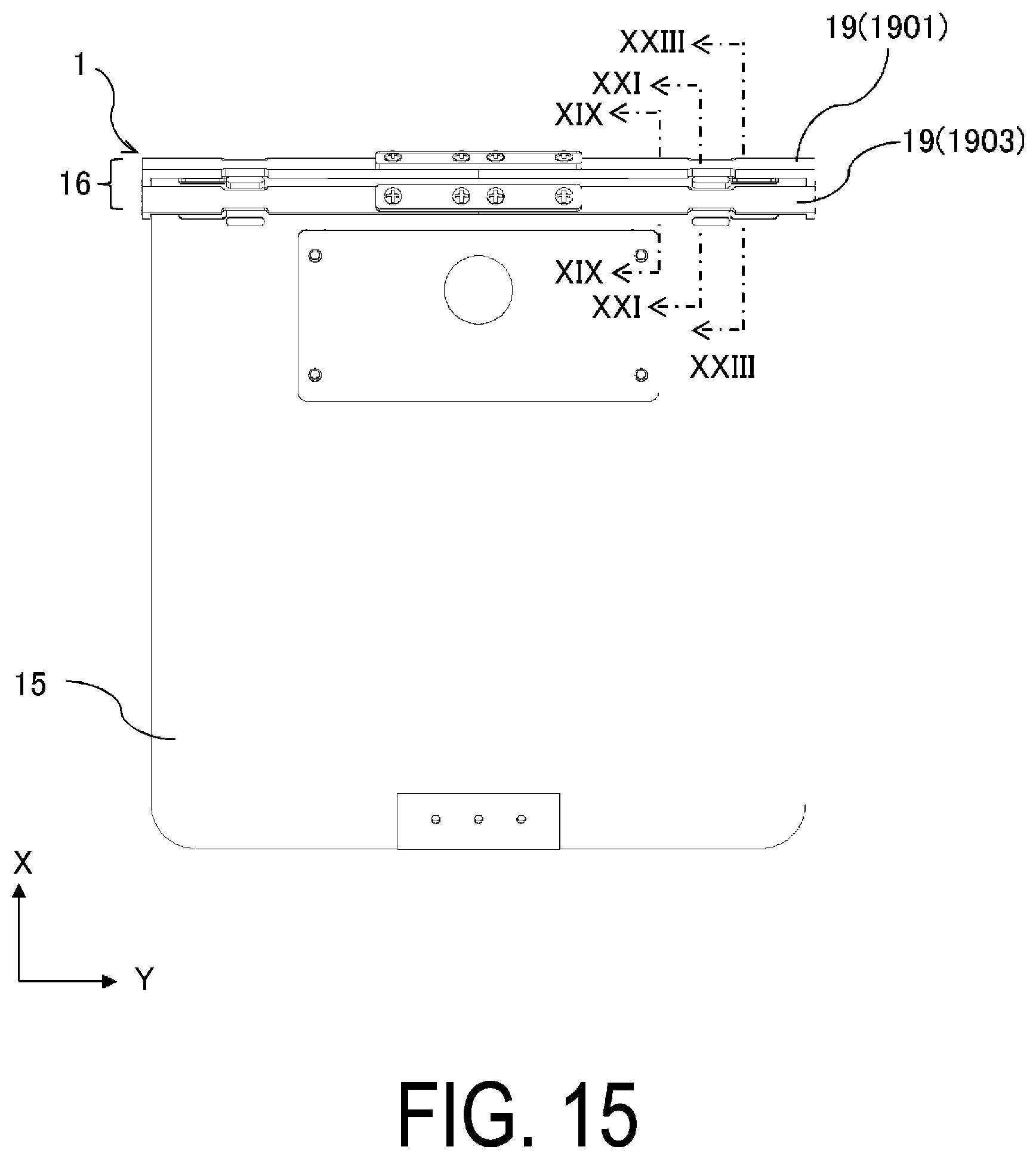 Patent US12158780 Figure 15 – Hinge constituent component and display device