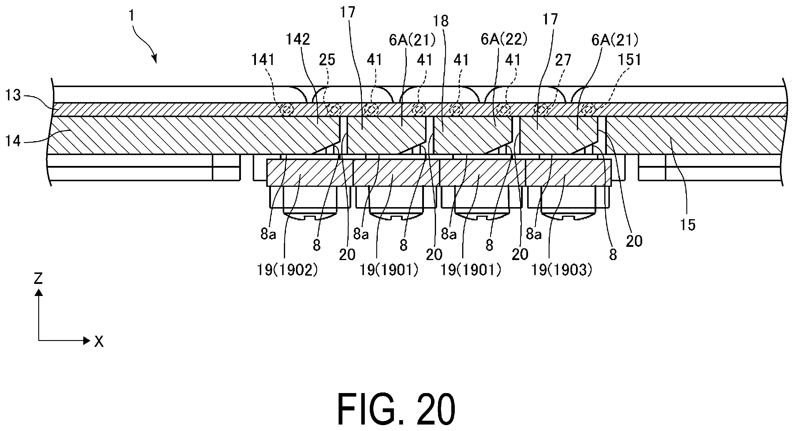 Patent US12158780 Figure 20 – Hinge constituent component and display device