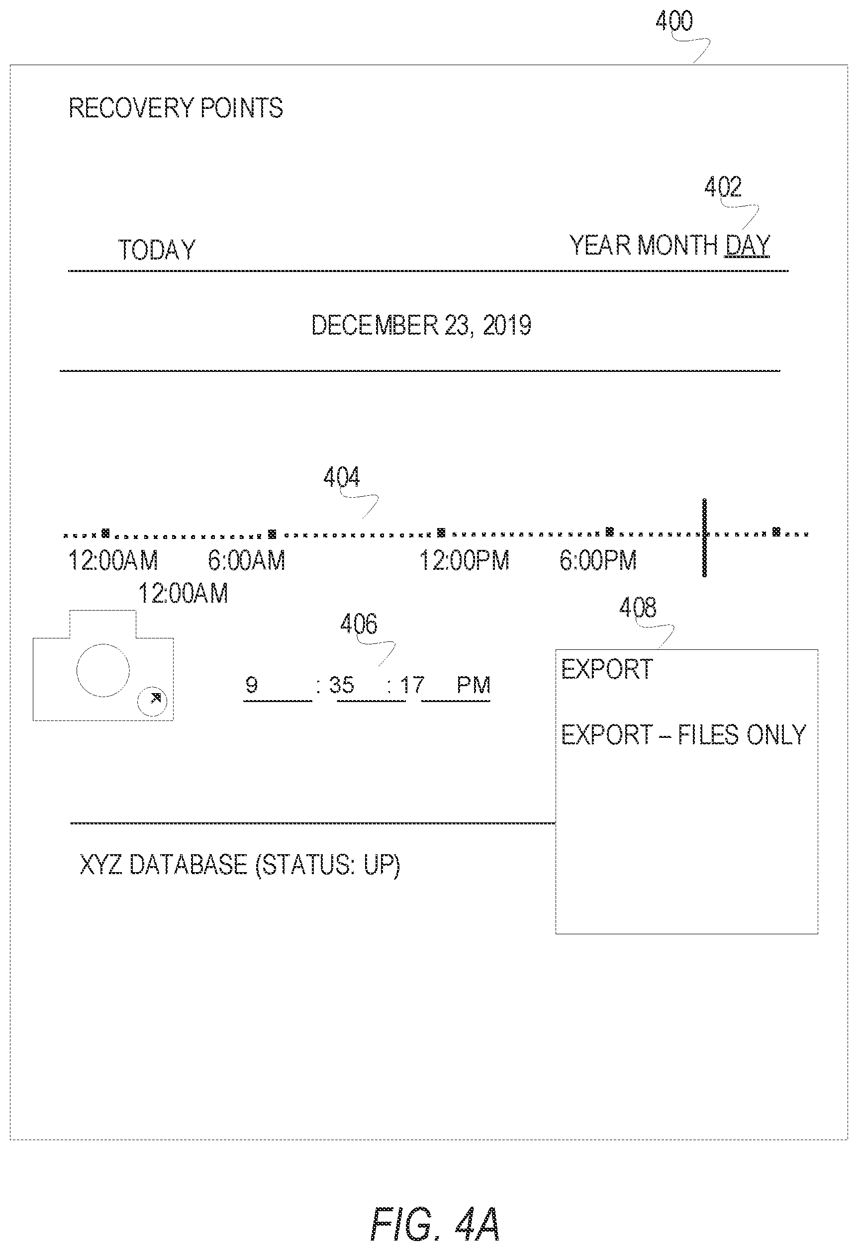 Patent US12158820 Figure 12 – Extended recovery of an exported database