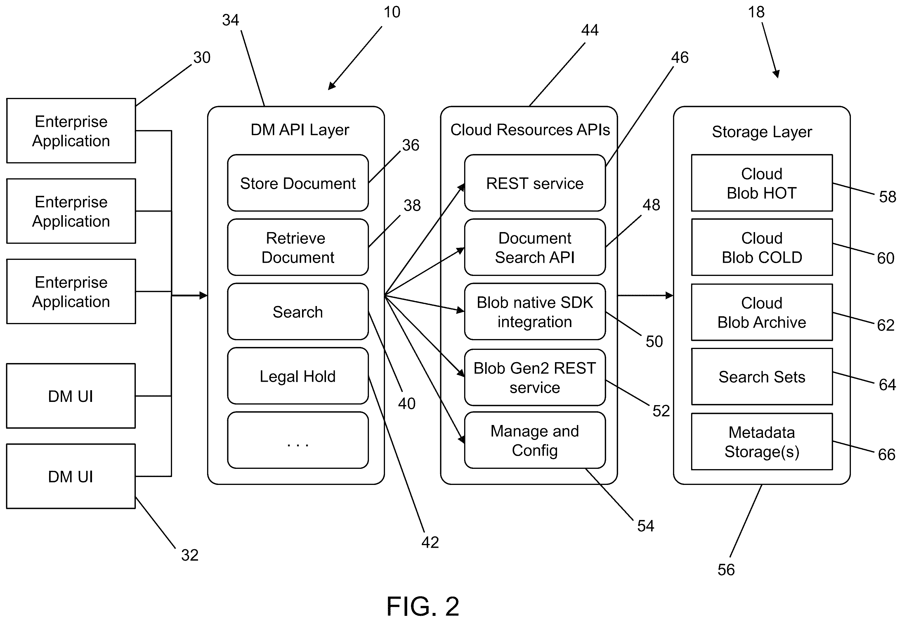 Patent US12158909 Figure 2 – System and method for managing document metadata
