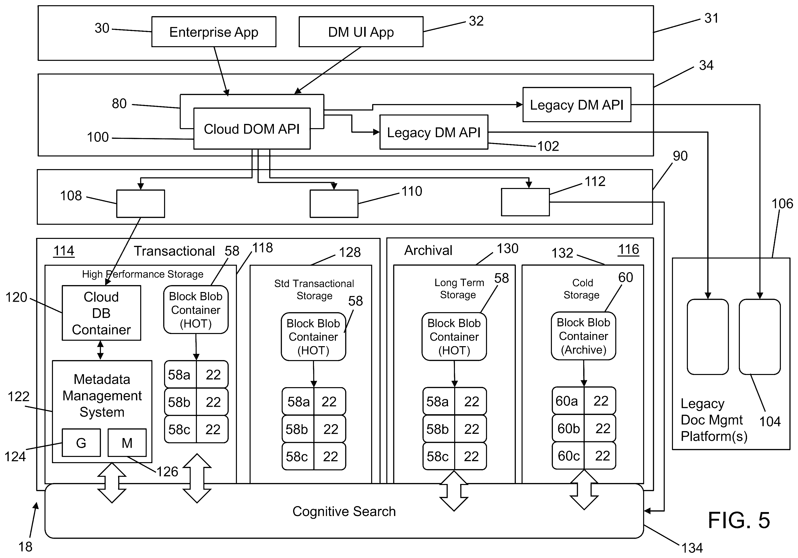 Patent US12158909 Figure 5 – System and method for managing document metadata