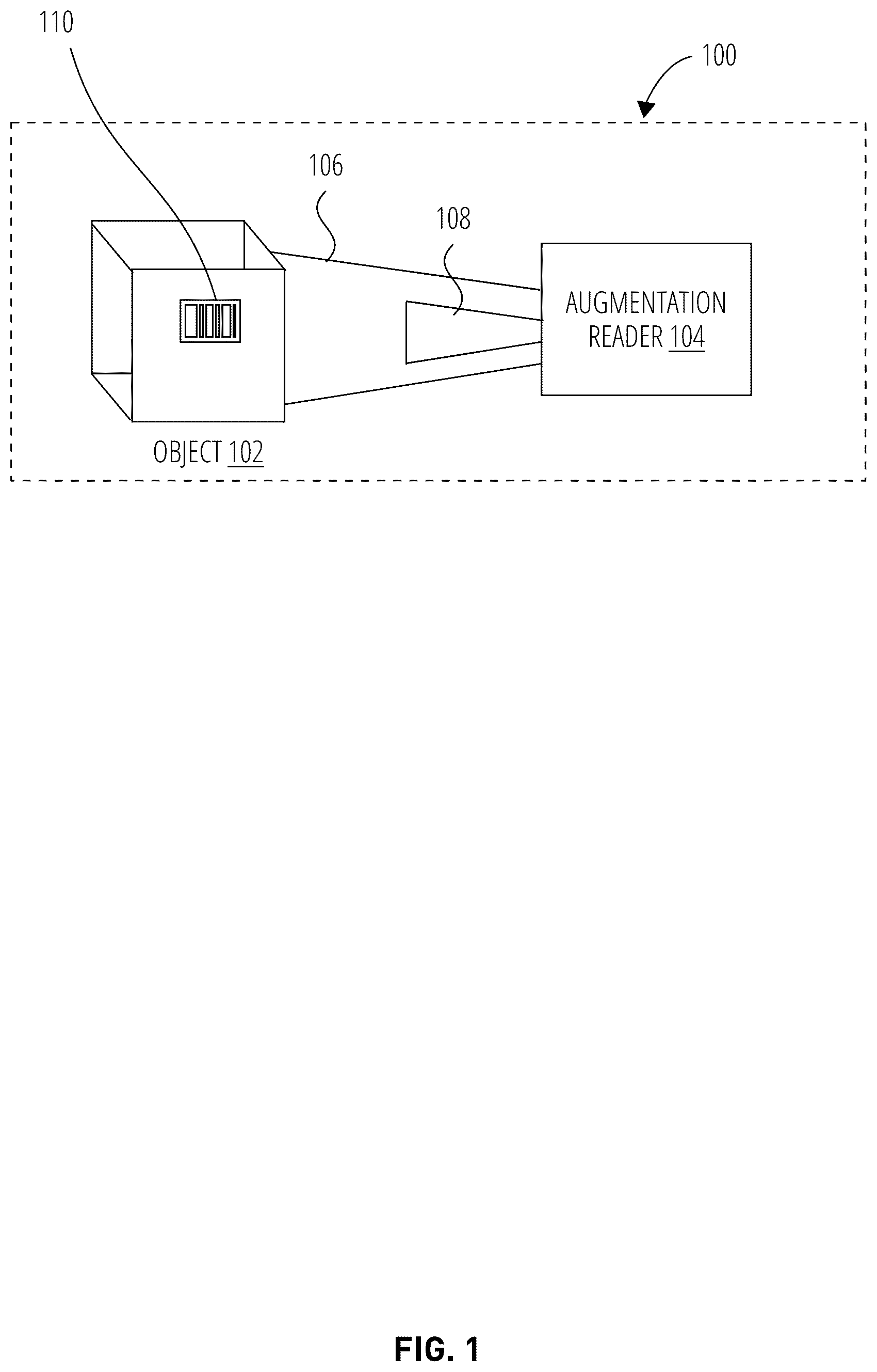 Patent US12165002 Figure 1 – Augmented aimer for symbology readers