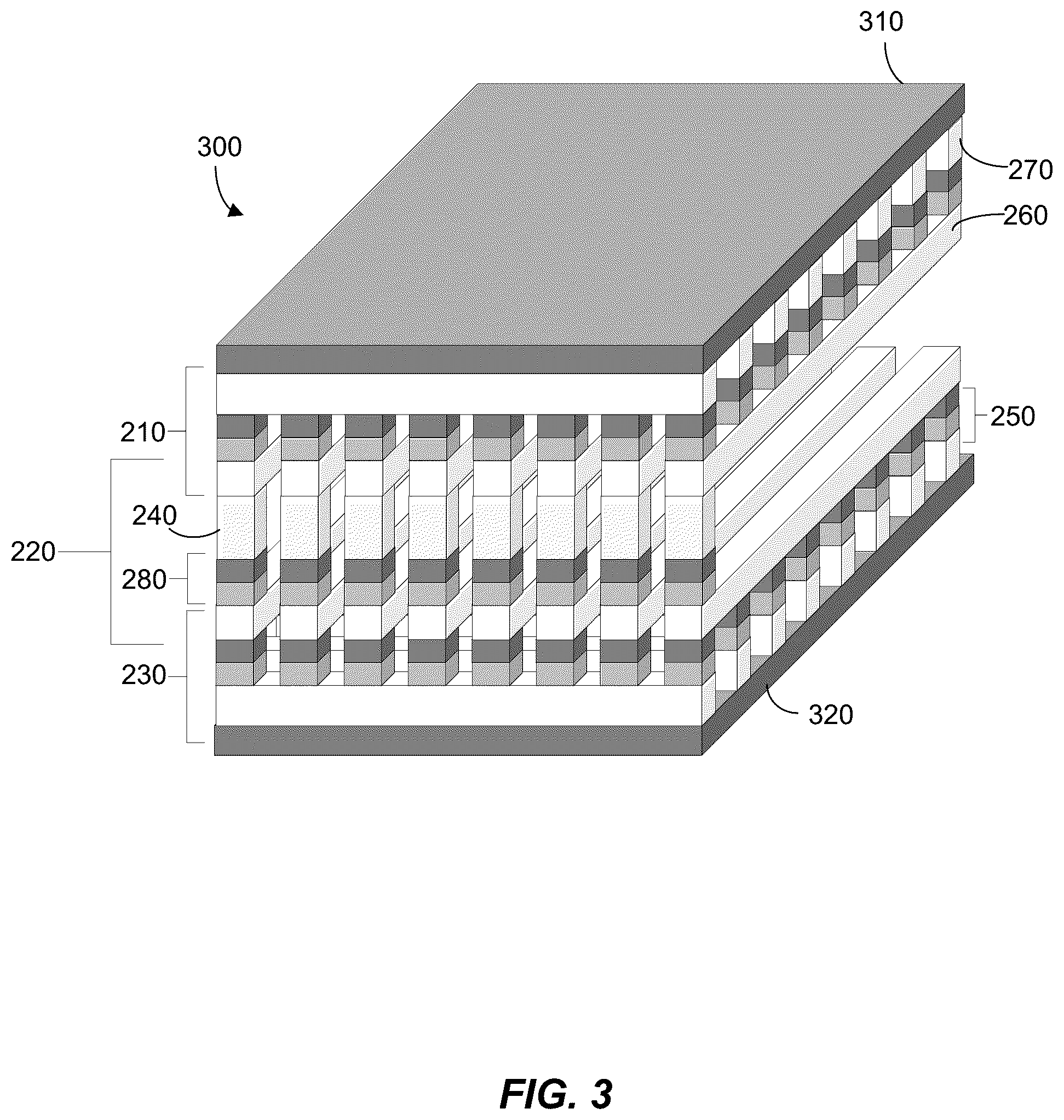 Patent US12165048 Figure 3 – Neural network crossbar stack