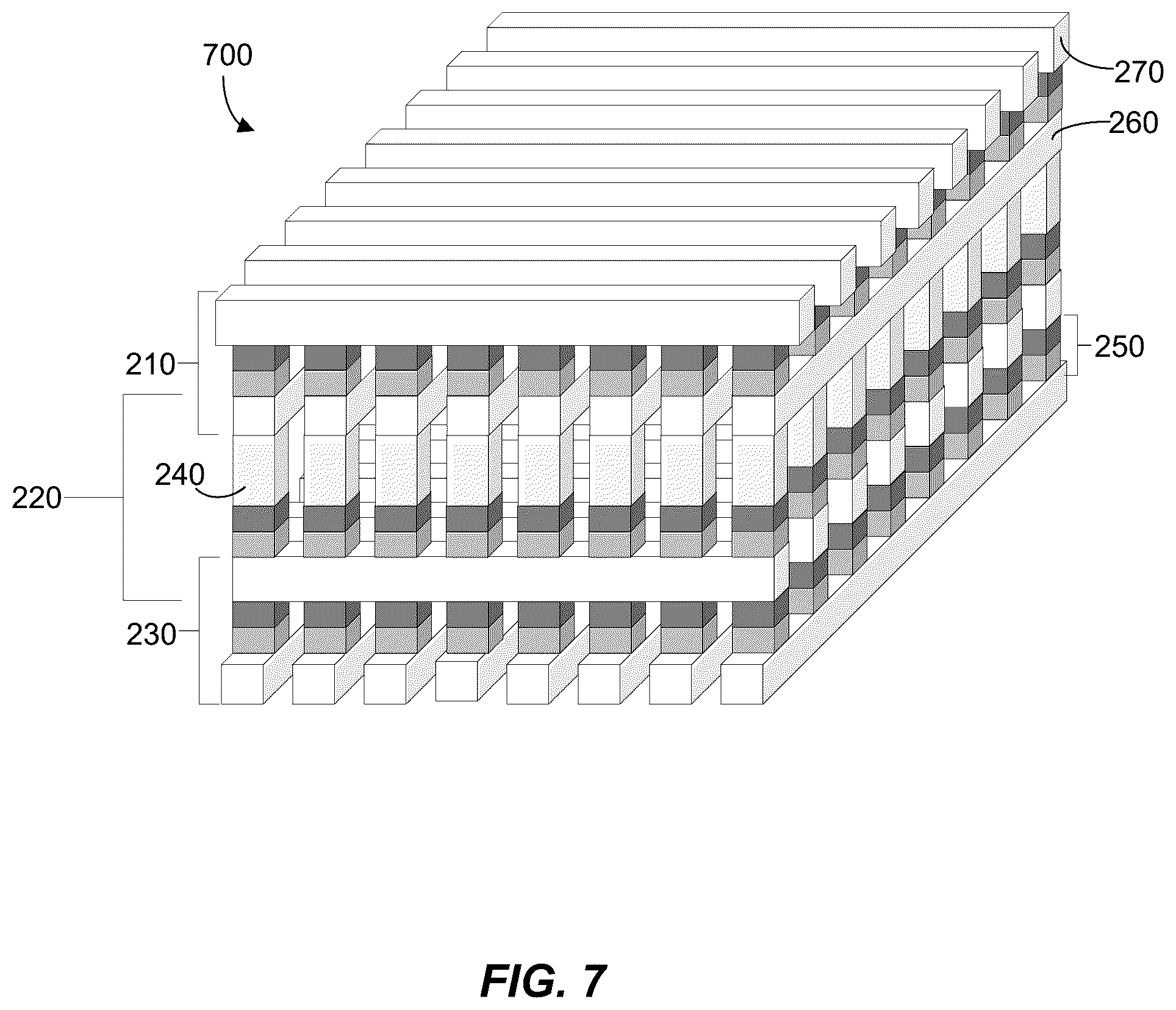 Patent US12165048 Figure 7 – Neural network crossbar stack