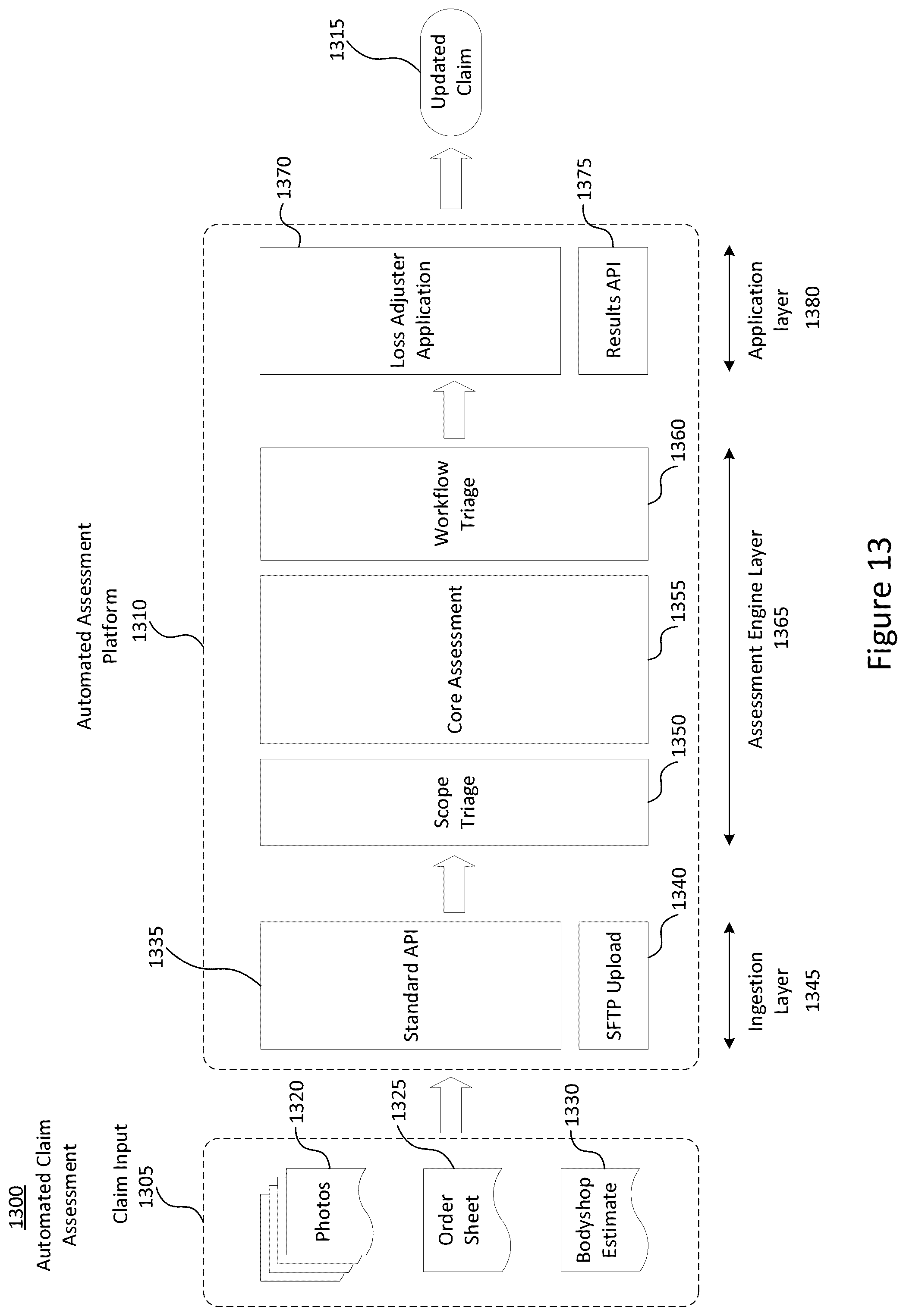 Patent US12165111 Figure 13 – Repair/replace and labour hours determination