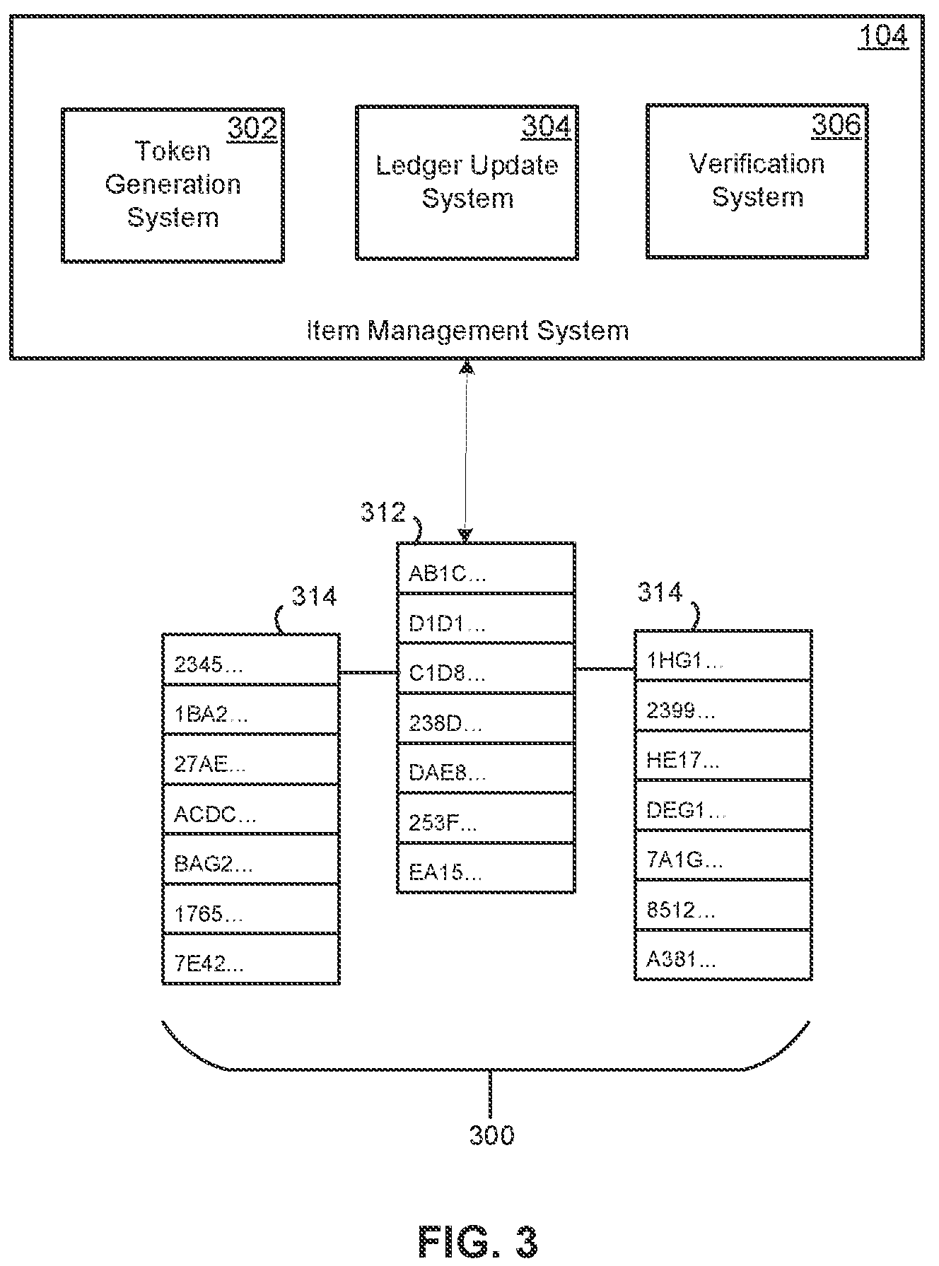 Patent US12165119 Figure 3 – Tokenization platform