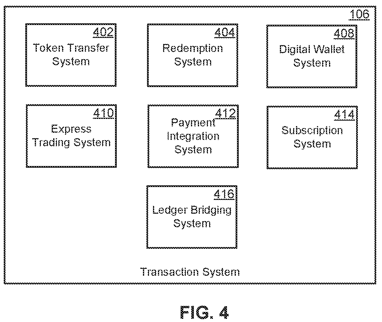 Patent US12165119 Figure 4 – Tokenization platform
