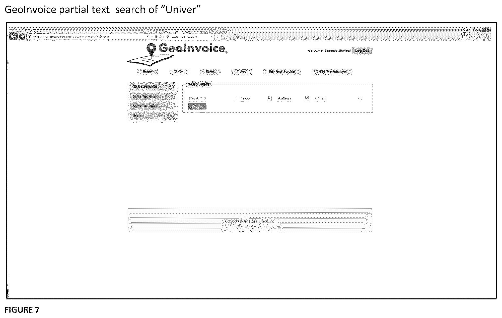 Patent US12165121 Figure 7 – Location based system and method for calculating sales and use tax