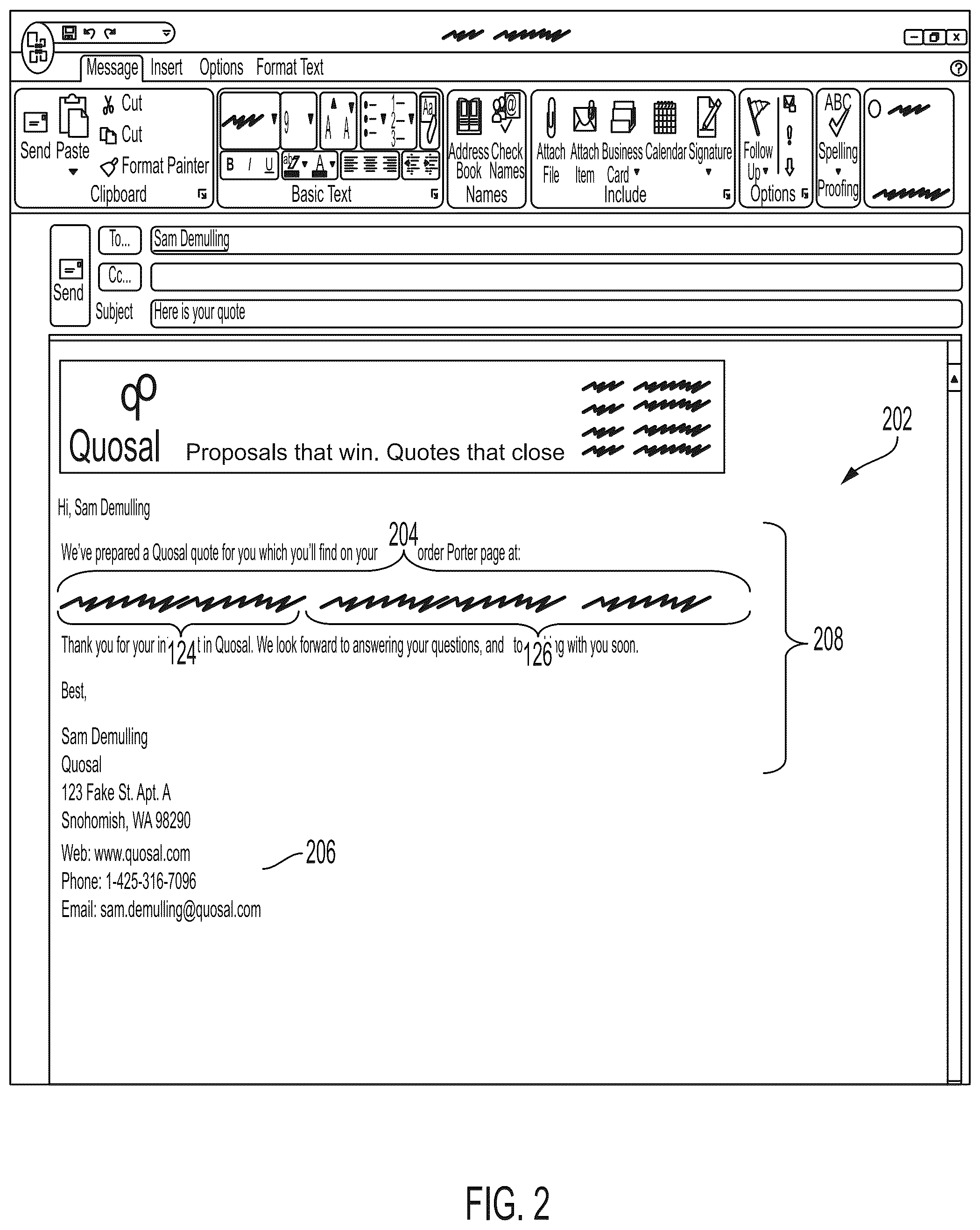 Patent US12165185 Figure 3 – System and method for automated preparation of quotes and proposals preliminary class