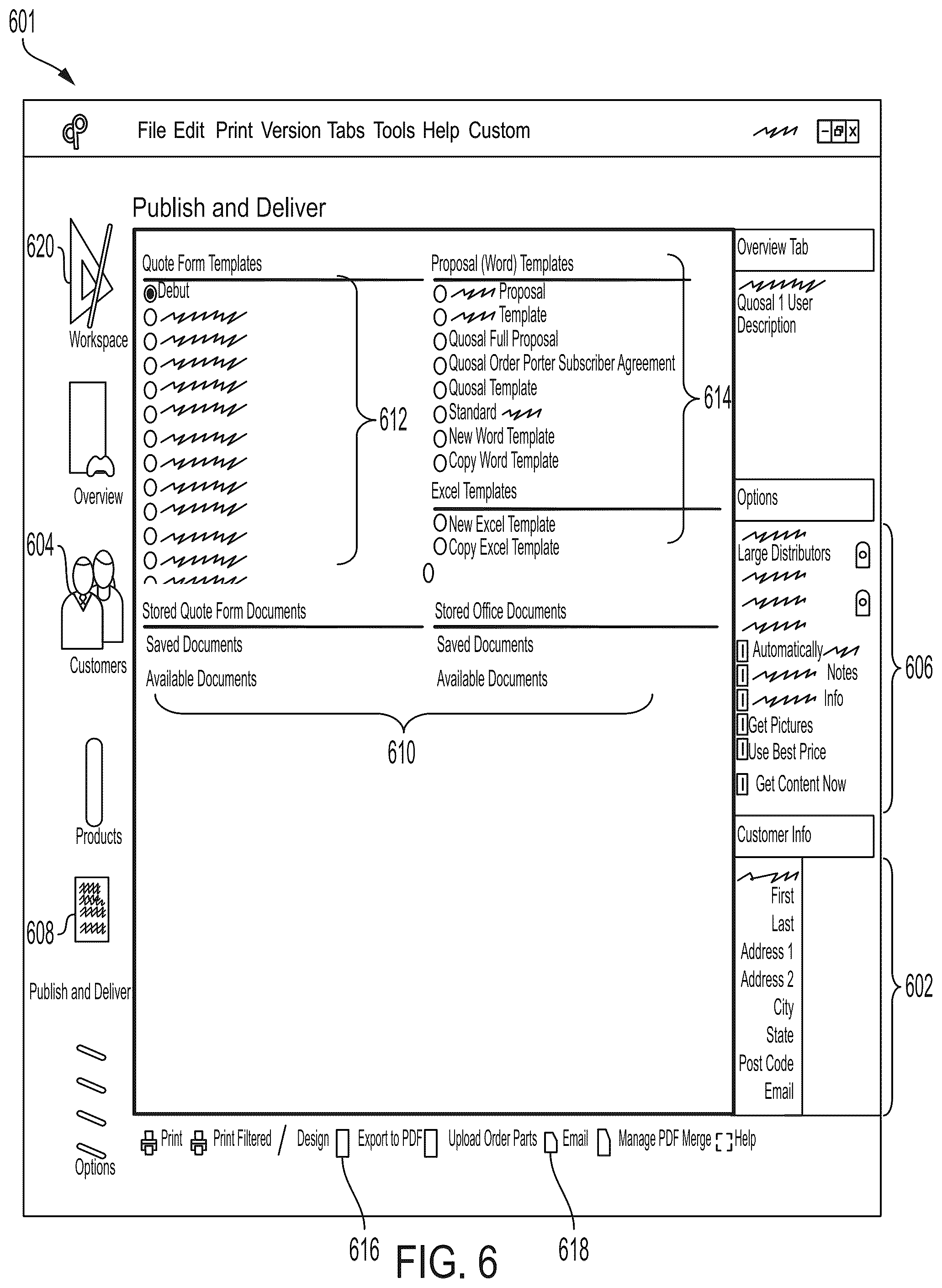 Patent US12165185 Figure 7 – System and method for automated preparation of quotes and proposals preliminary class