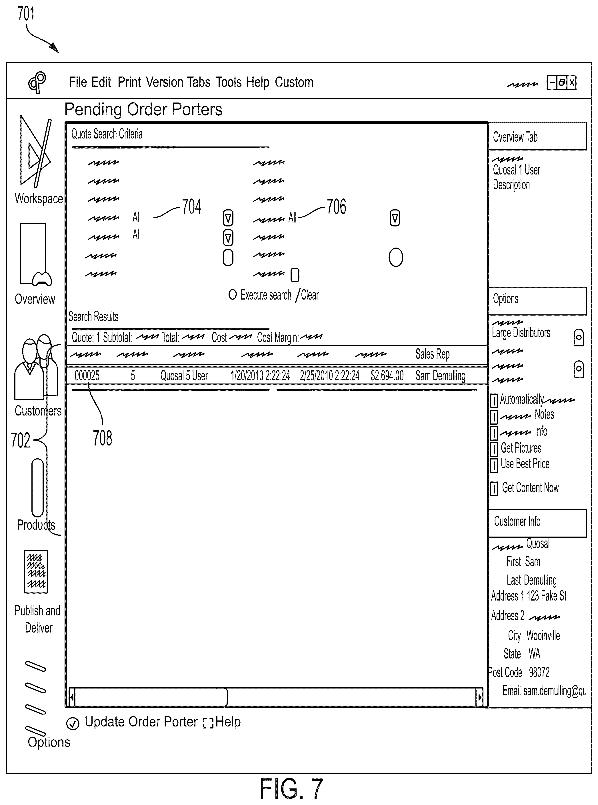 Patent US12165185 Figure 8 – System and method for automated preparation of quotes and proposals preliminary class