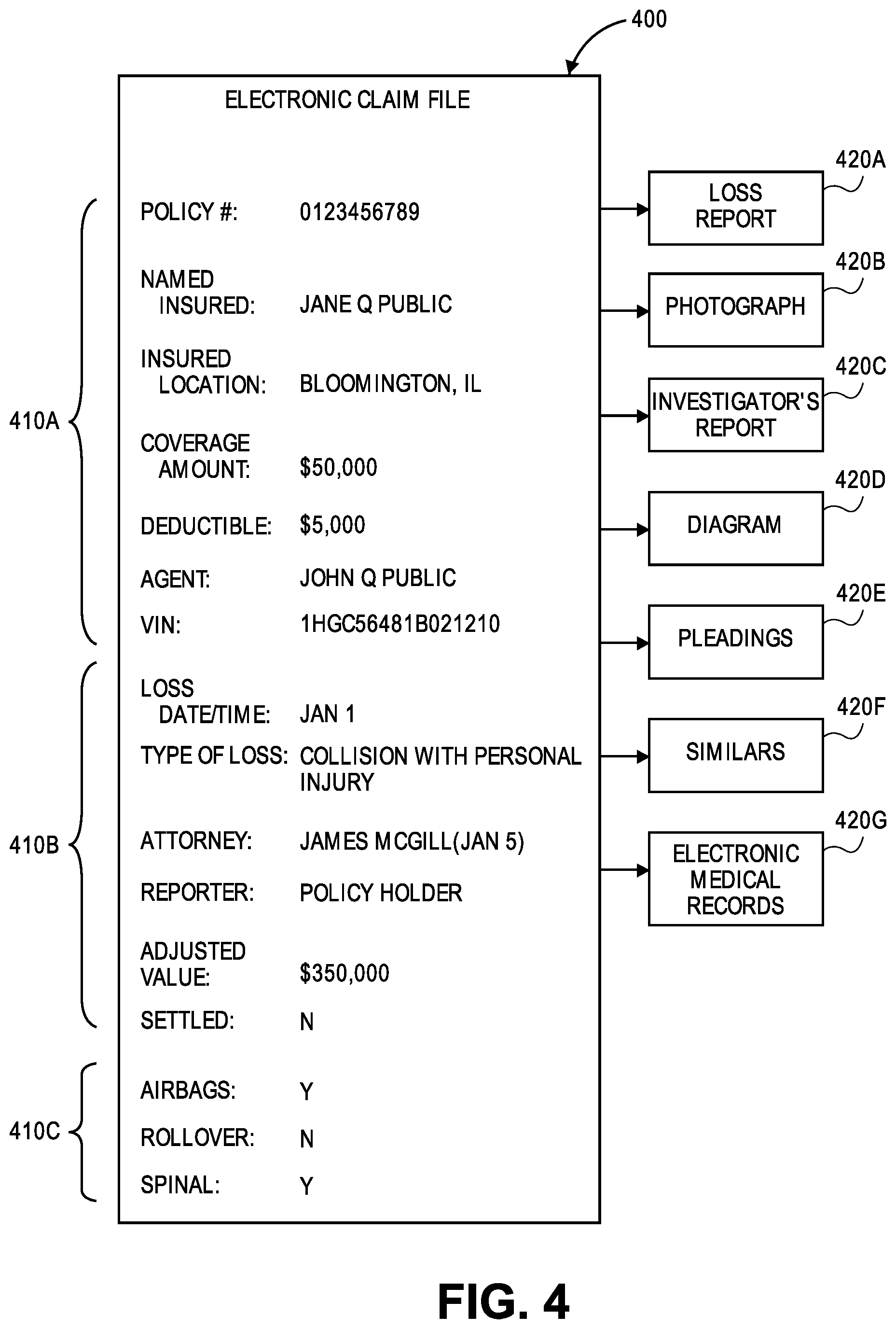 Patent US12165211 Figure 4 – Methods and systems for injury segment determination