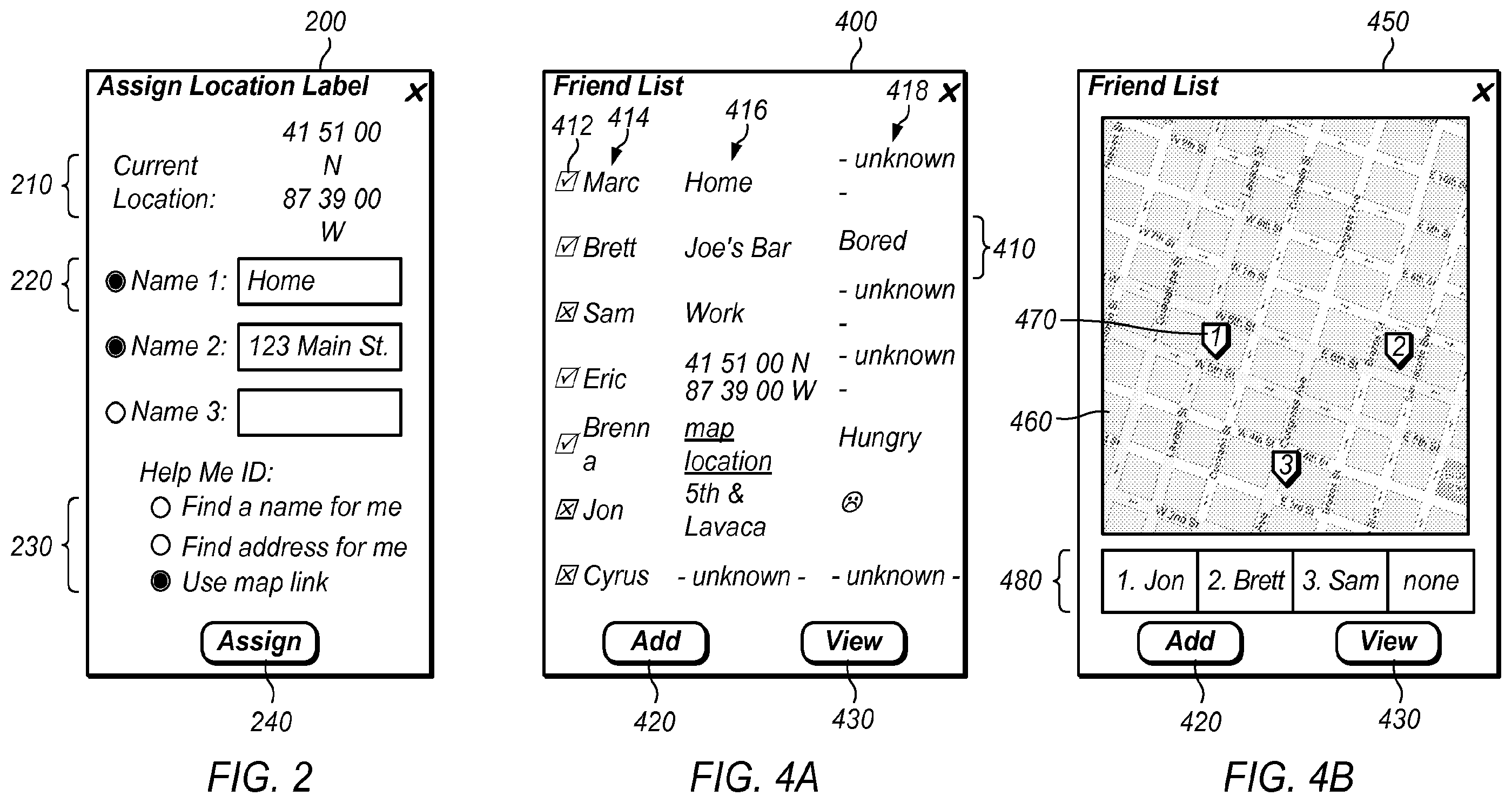 Patent US12165220 Figure 2 – Social networking system which provides location information of related users