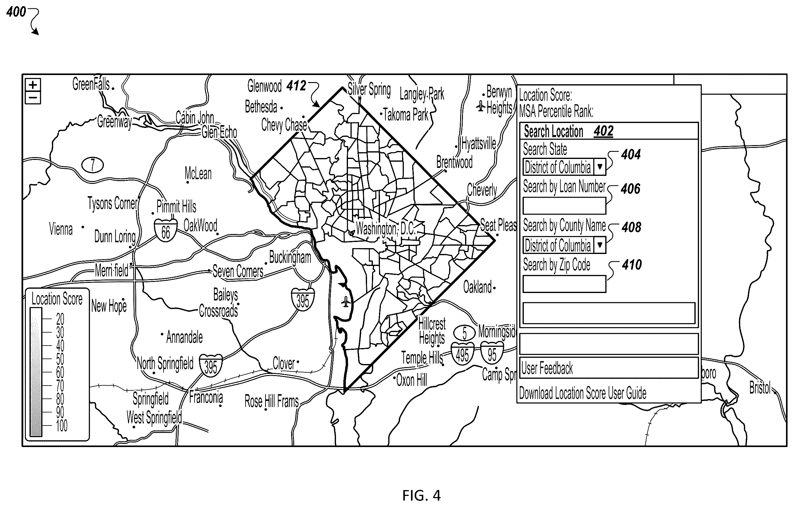 Patent US12165228 Figure 4 – Systems and methods of generating feature sets for entity evaluation