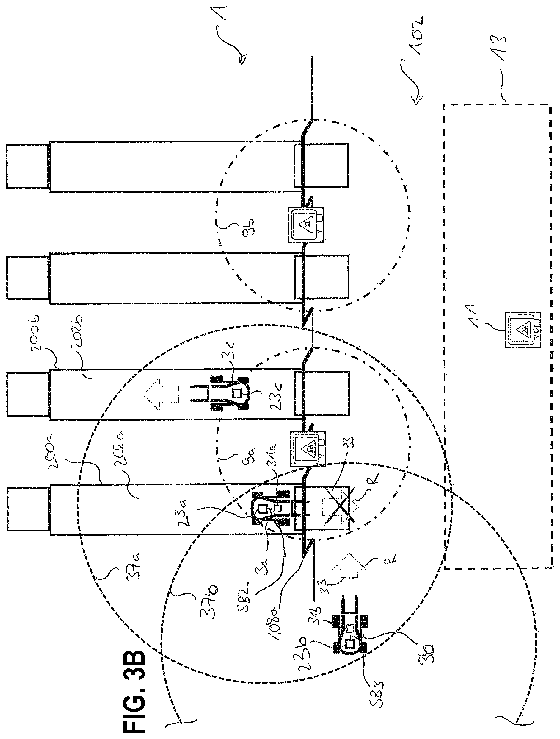 Patent US12165234 Figure 8 – Process for securing a logistics area