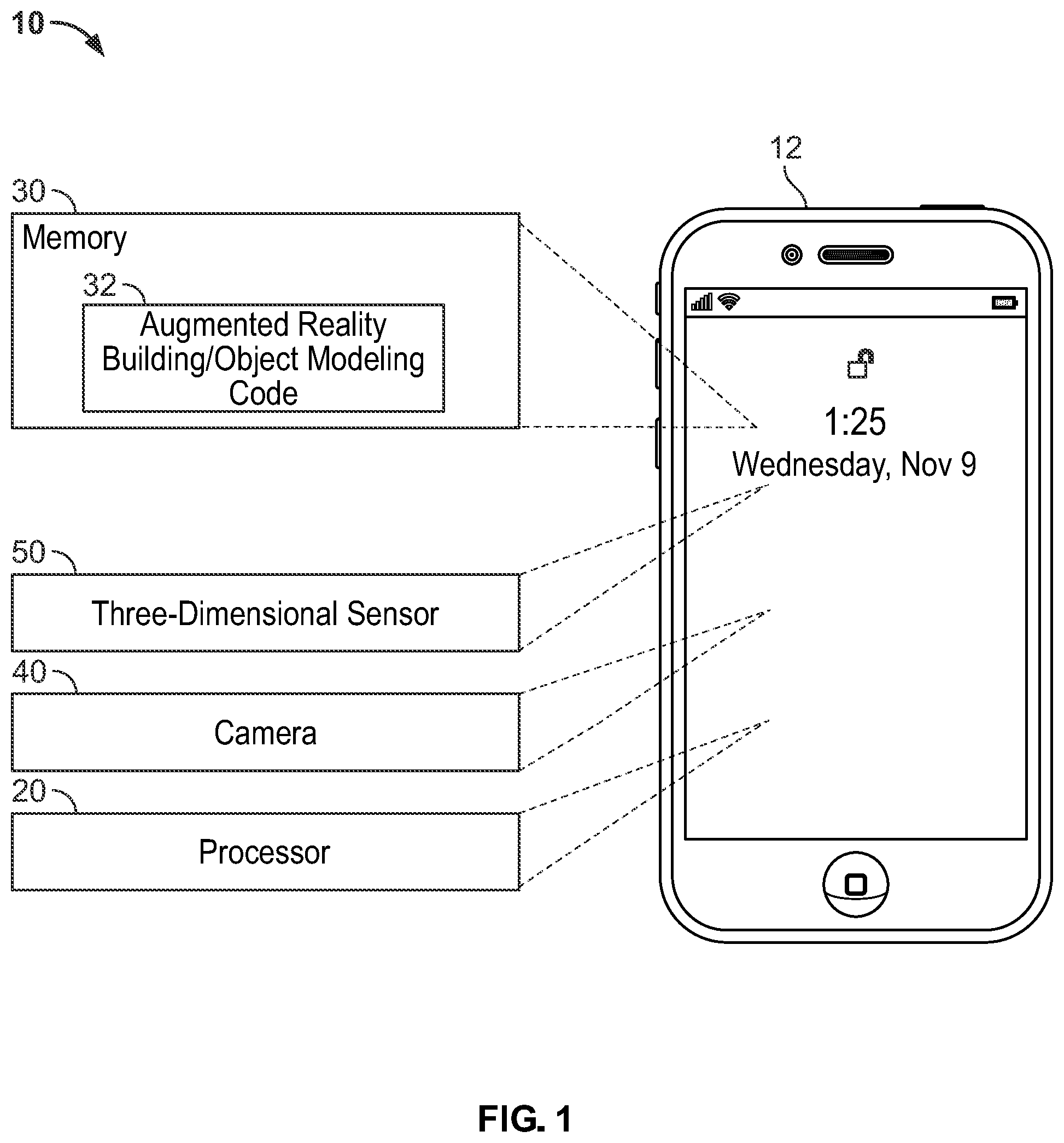 Patent US12165257 Figure 1 – Computer vision systems and methods for generating building models using three-dimensional sensing and augmented reality techniques