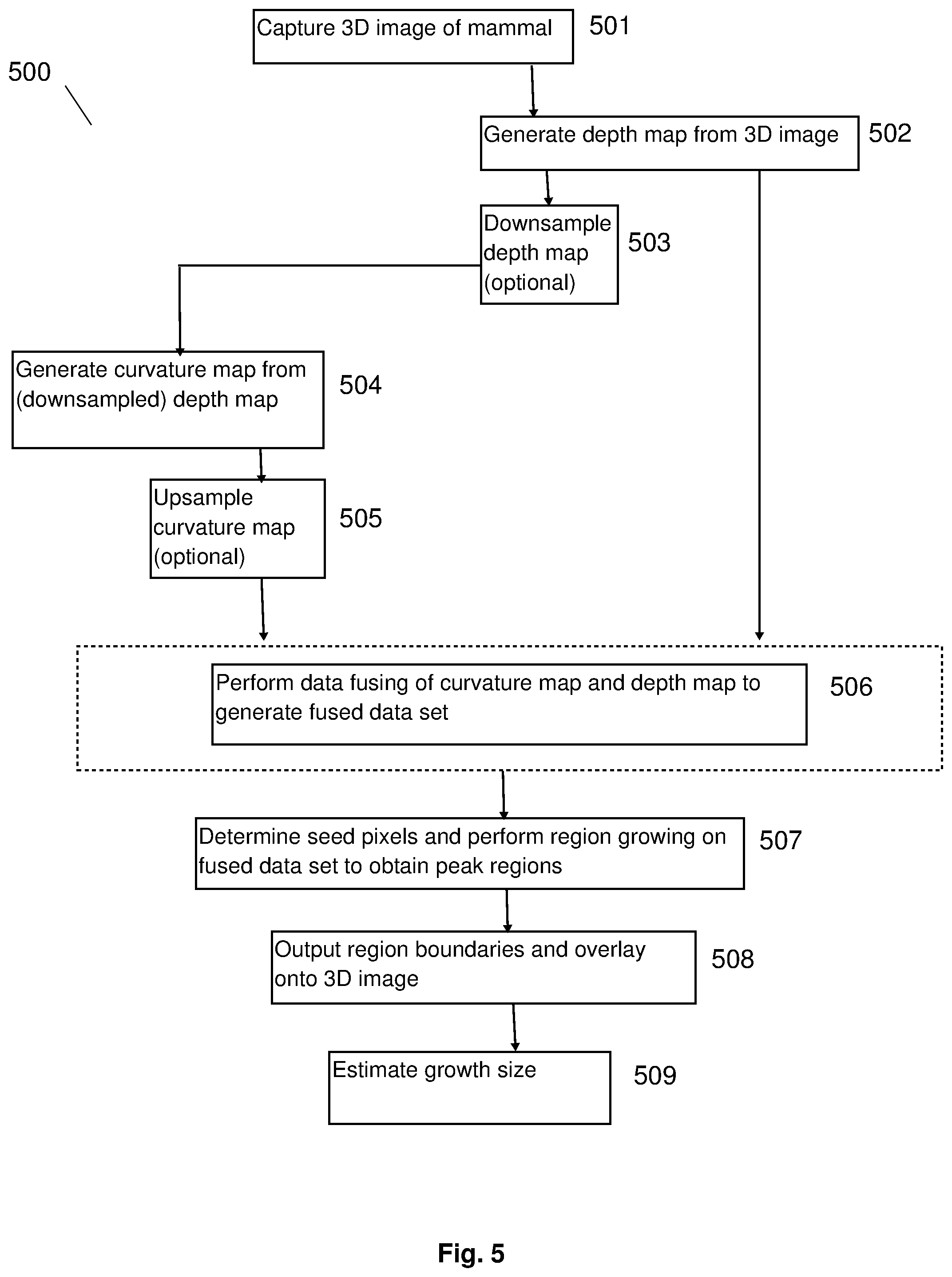 Patent US12165309 Figure 5 – Deformity edge detection