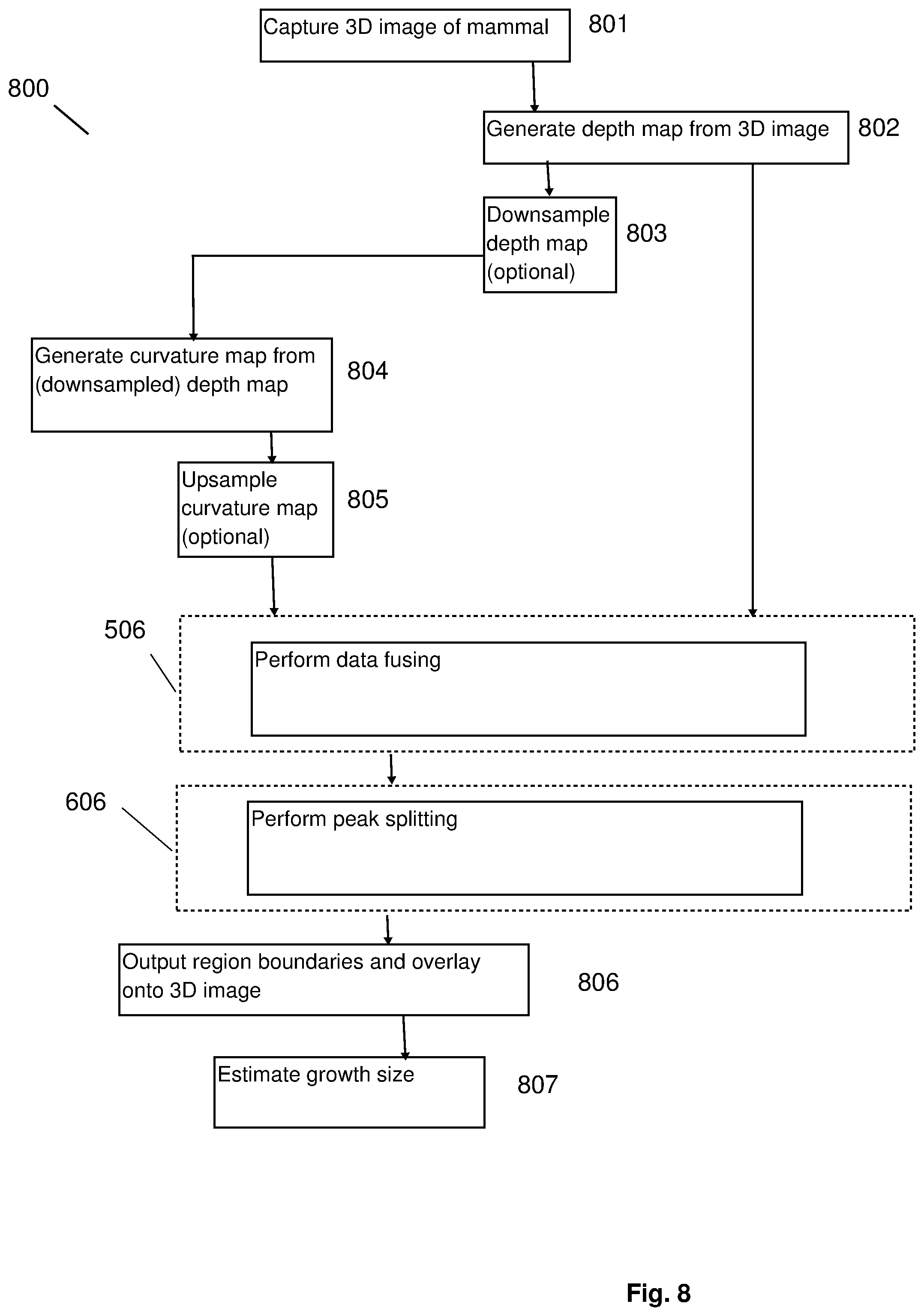 Patent US12165309 Figure 8 – Deformity edge detection