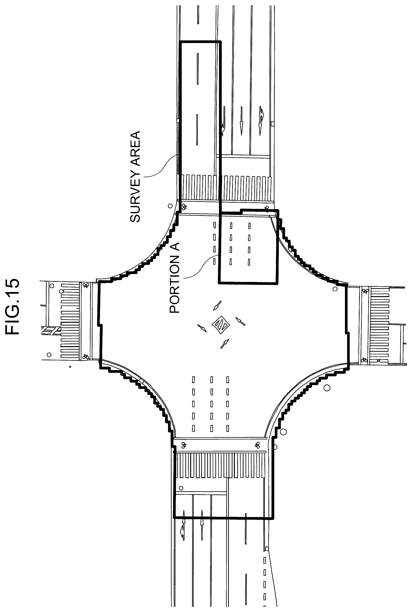 Patent US12165349 Figure 15 – Ortho-image creation system, ortho-image creation method, survey marker used therefor and road survey method