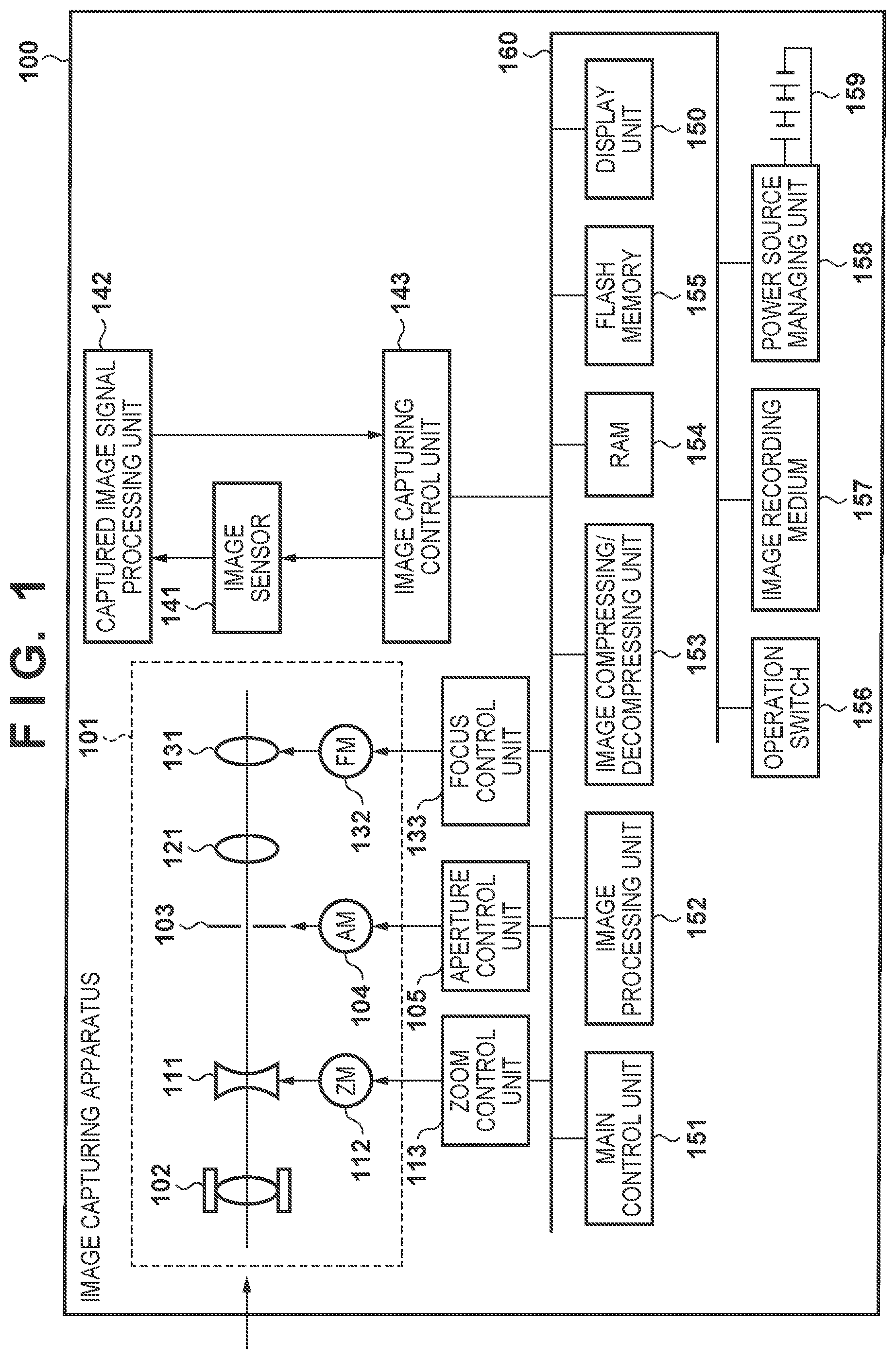 Patent US12165358 Figure 1 – Main subject determining apparatus, image capturing apparatus, main subject determining method, and storage medium