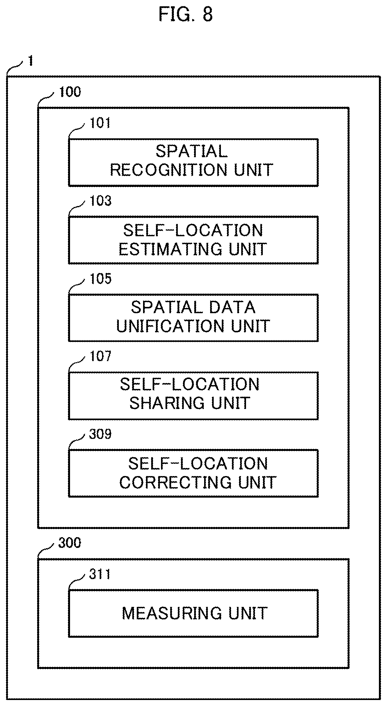 Patent US12165359 Figure 5 – Spatial recognition system, spatial recognition device, spatial recognition method, and program