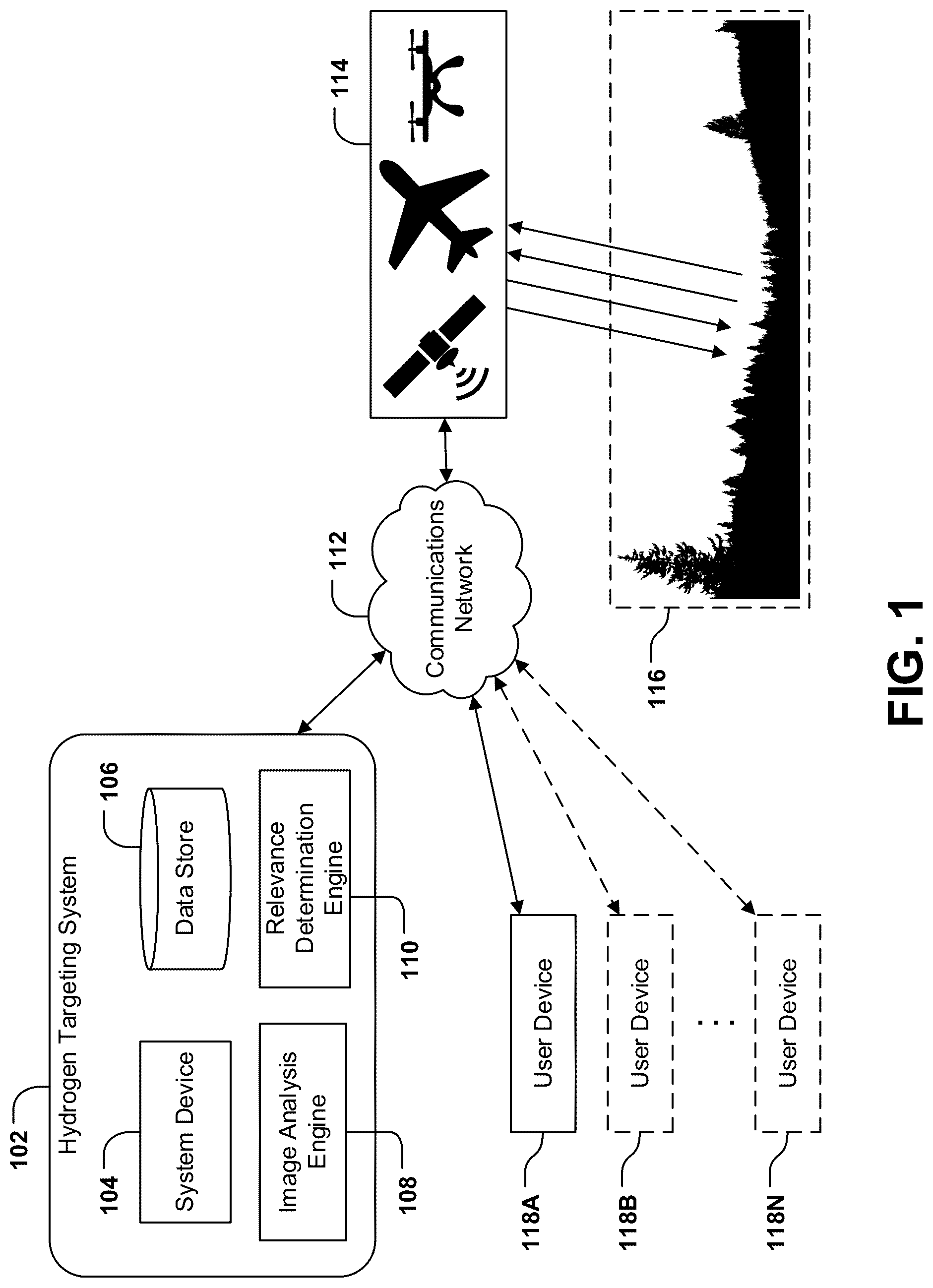 Patent US12165404 Figure 1 – Systems and methods for identifying subsurface hydrogen accumulation