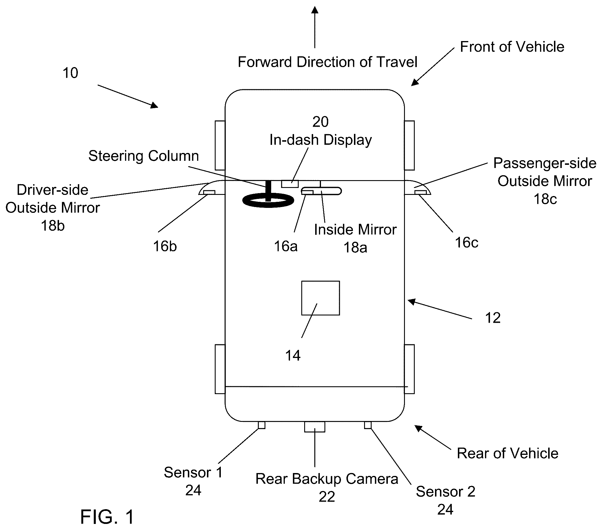 Patent US12165420 Figure 1 – Vehicular control system