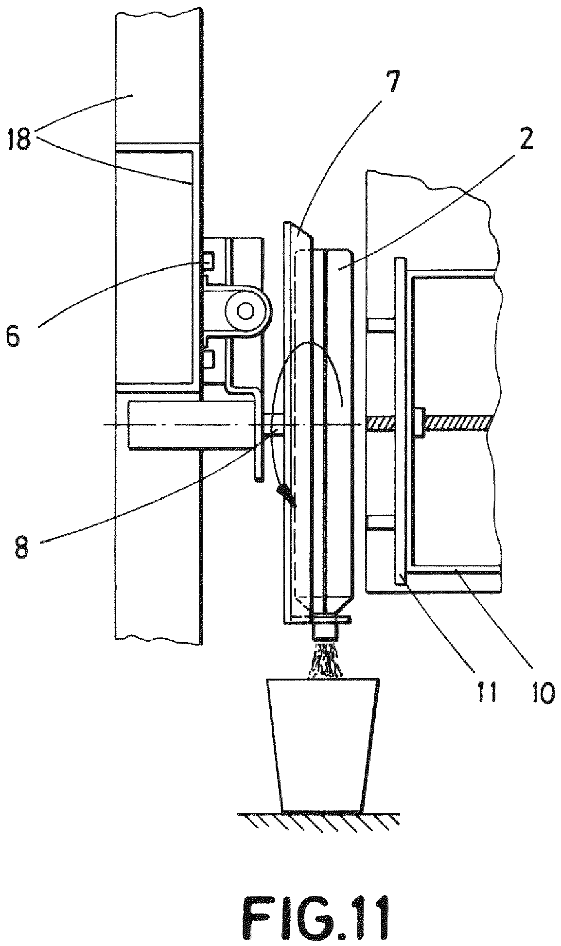 Patent US12165459 Figure 10 – Device and method for dispensing hot and cold liquid products in a dispensing machine