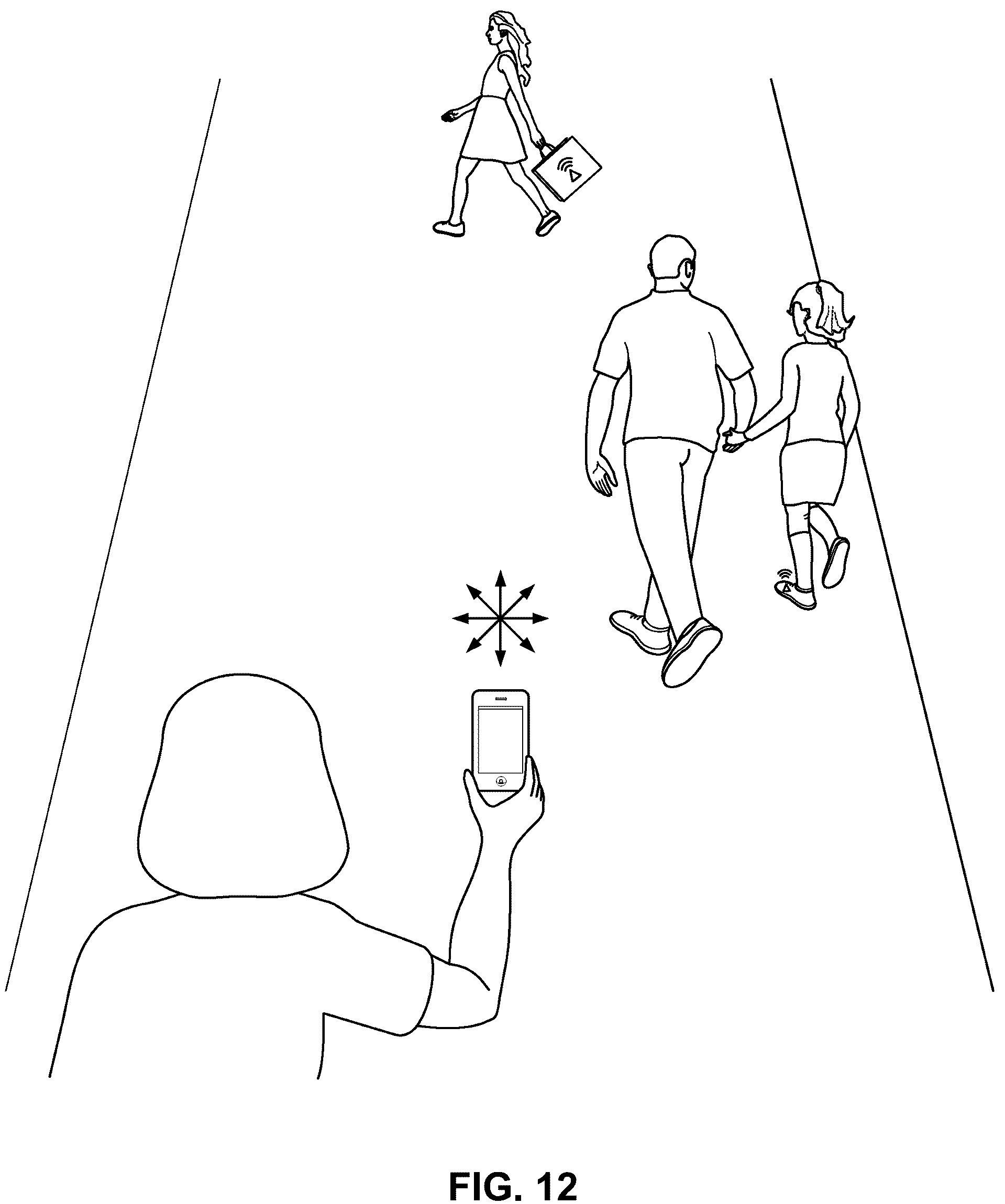 Patent US12165487 Figure 10 – Fabric with embedded information beacon